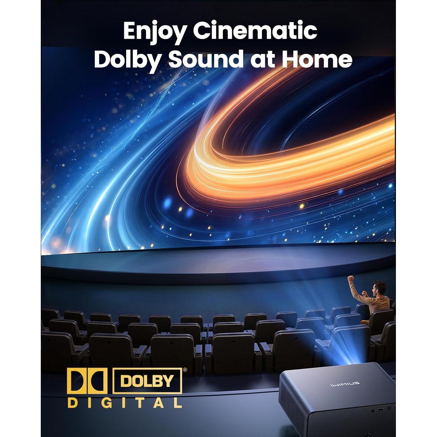 Proyector Inteligente iWIMIUS P65 4K Compacto WiFi6 Bluetooth