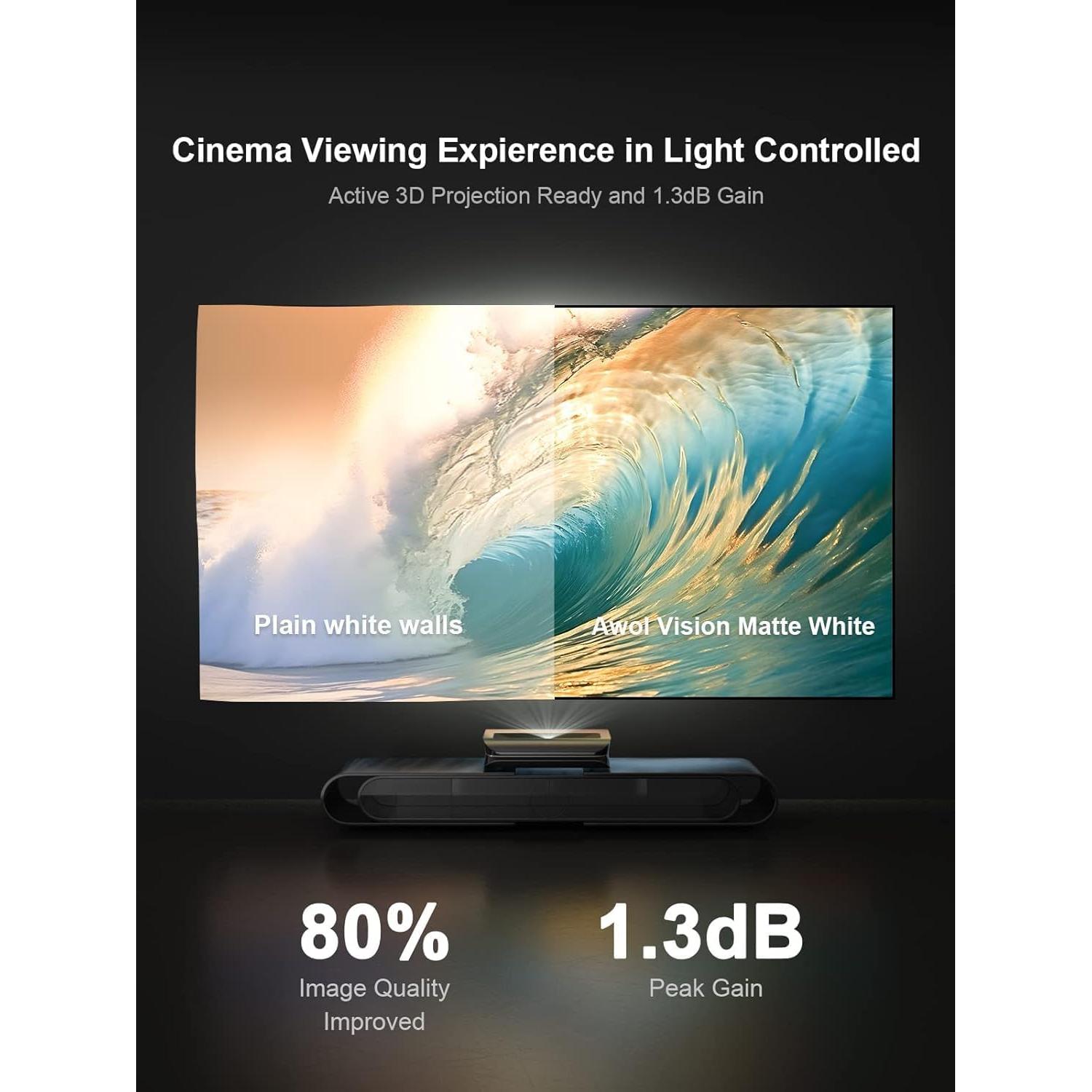 Pantalla de Proyector Fija 120" AWOL VISION 4K/8K ALR