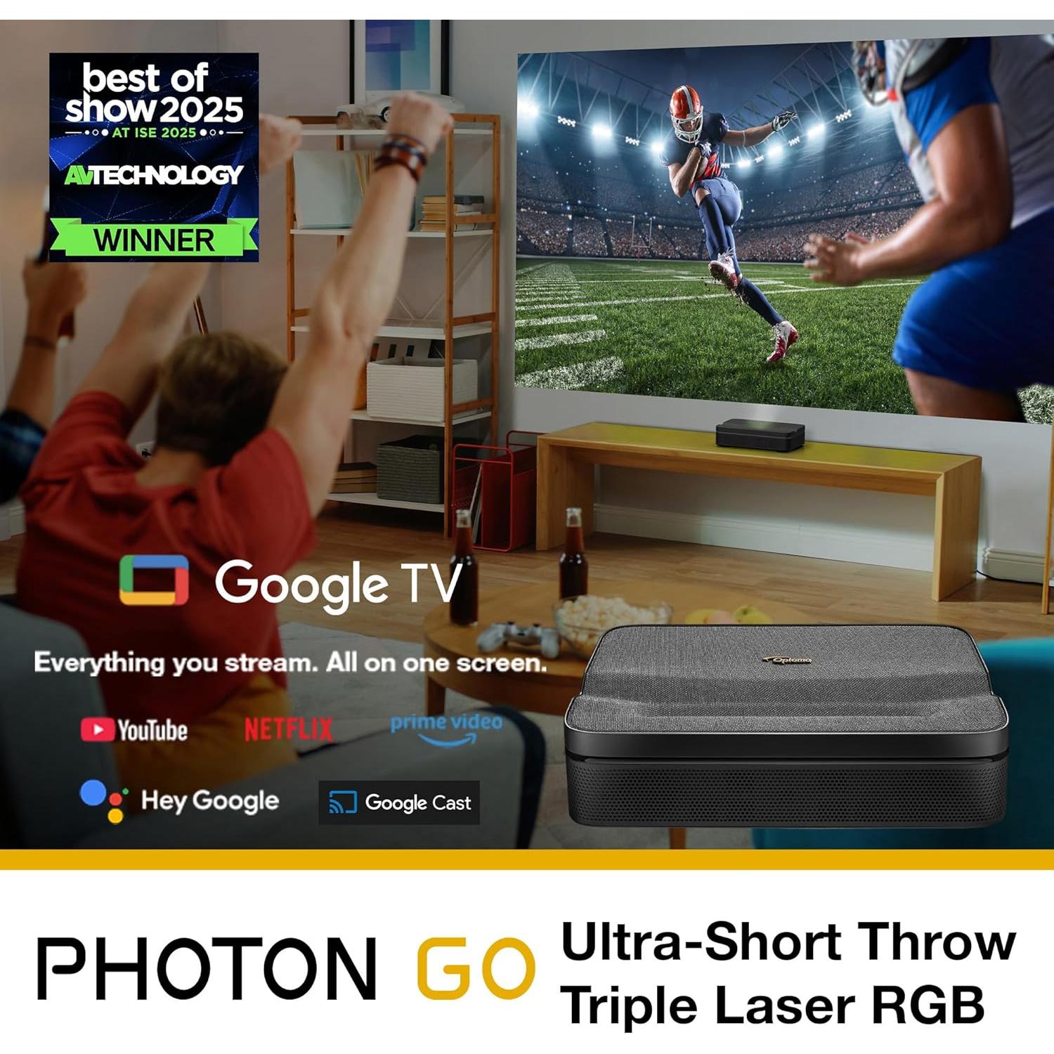 Proyector Portátil Optoma ML1080UST 1080p HDR Google TV