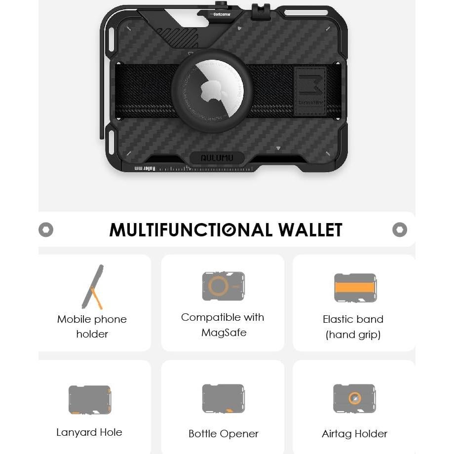Soporte Magnético Aulumu G03 de Fibra de Carbono - Multifuncional