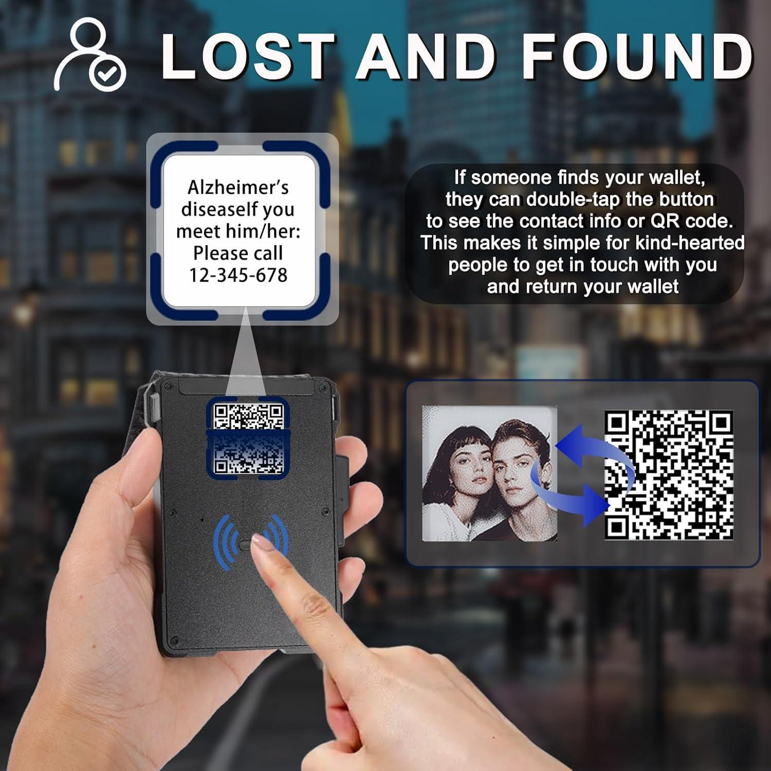 Billetera Bifold Minimalista Air Pro con Pantalla E-Ink 3.81 cm