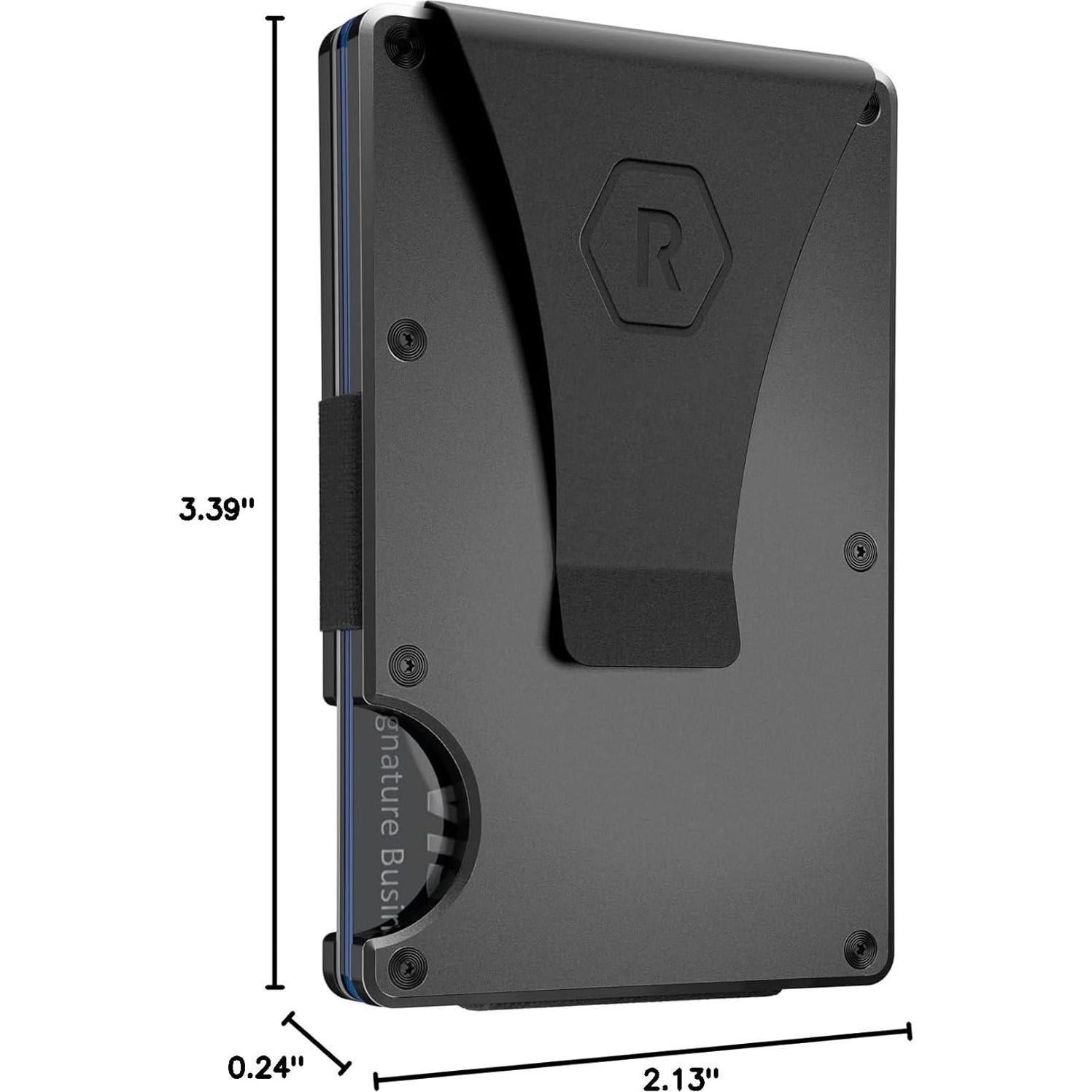 Billetera Ridge para hombres con bloqueo RFID - Titanio Gunmetal