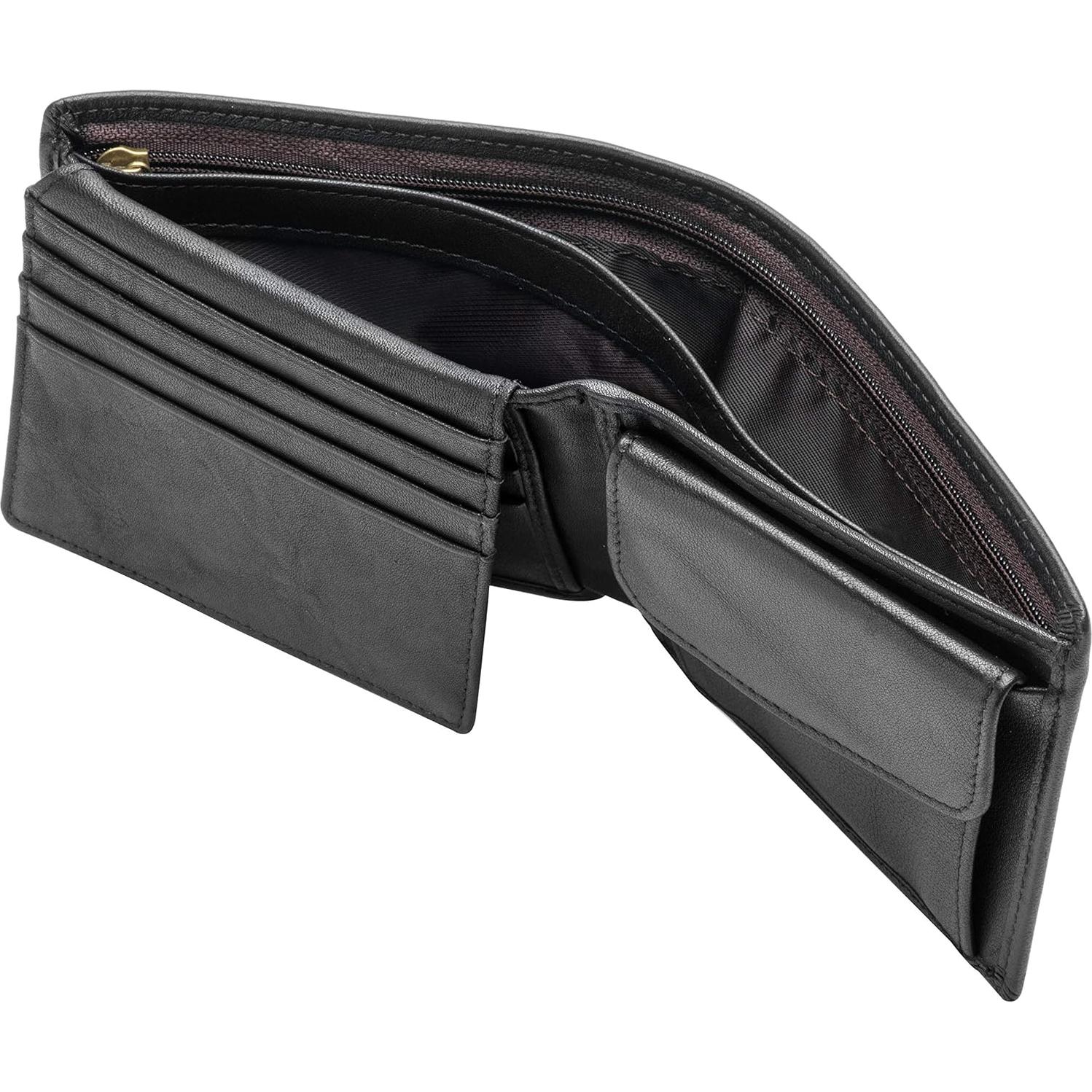 Cartera Bifold de Cuero POKOFO con Bloqueo RFID para Hombres