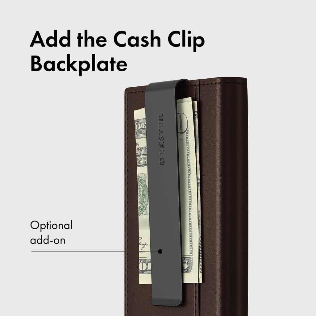 Billetera Ekster Pro de cuero minimalista con bloqueo RFID