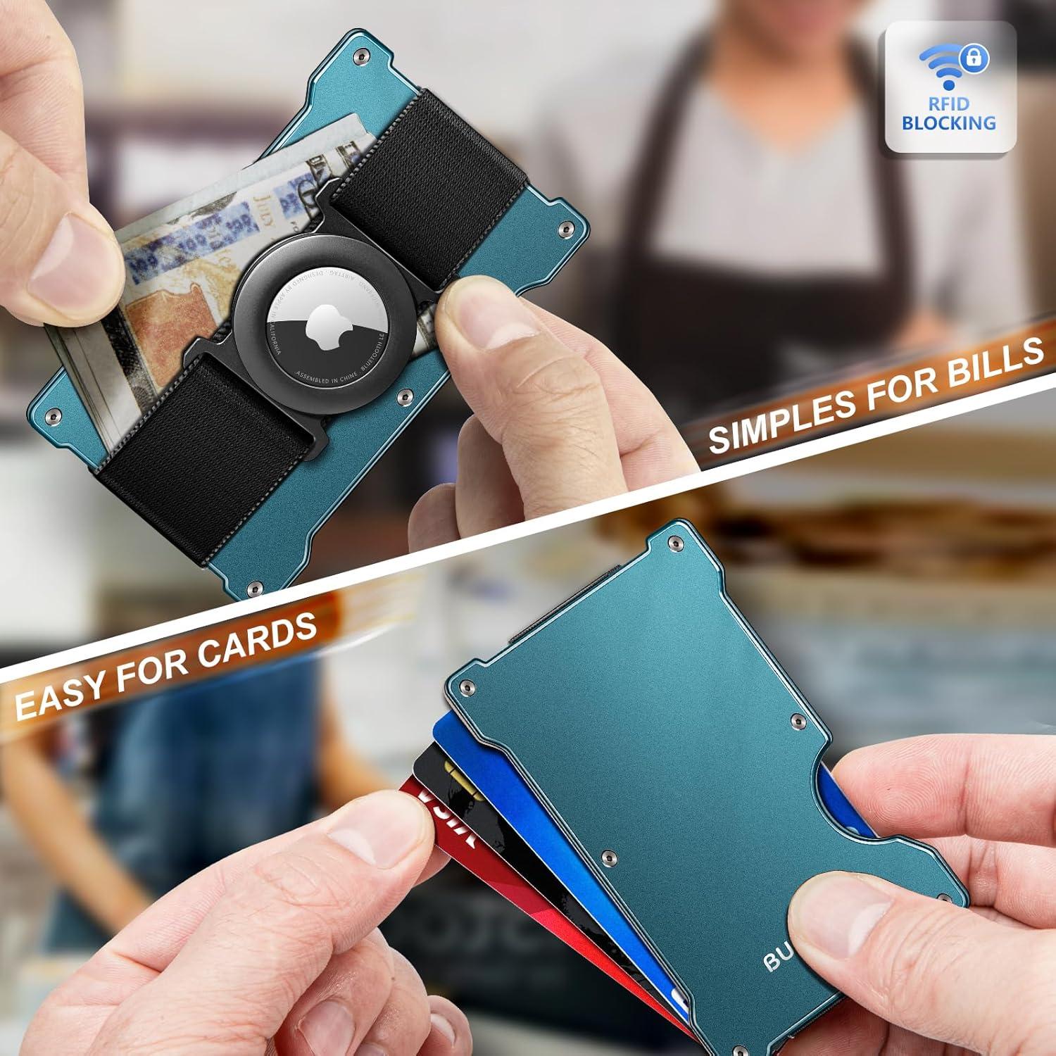 Cartera Metálica Slim Bulliant para Hombres con Bloqueo RFID