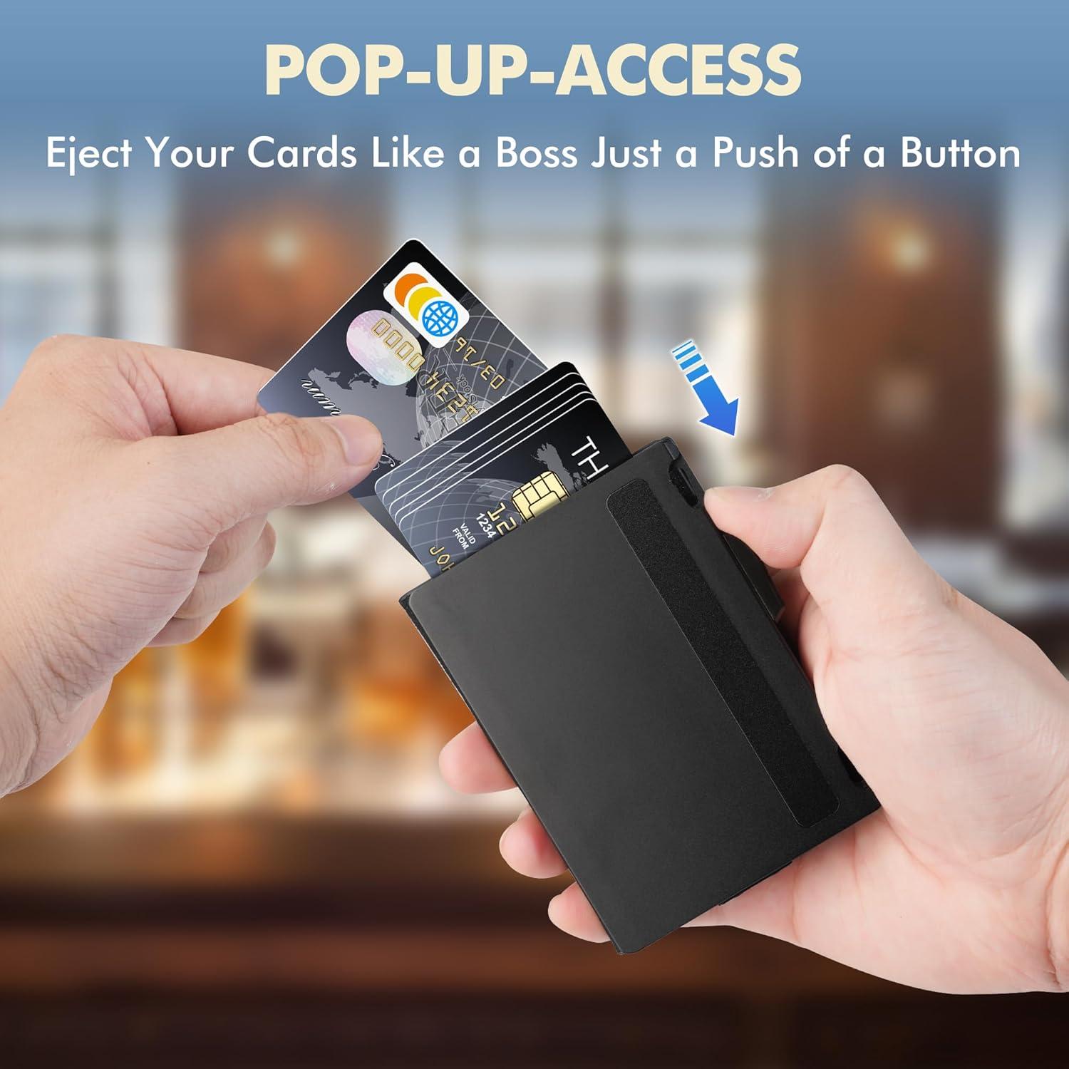 Billetera Slim Minimalista Vandz con Bloqueo RFID - Fibra de Carbono