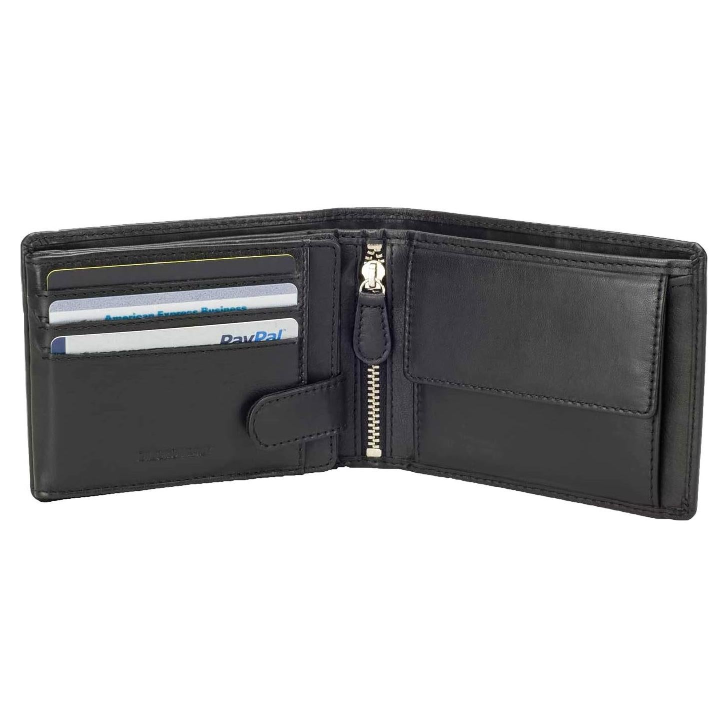 Billetera de Cuero Bifold DiLoro para Hombres con RFID