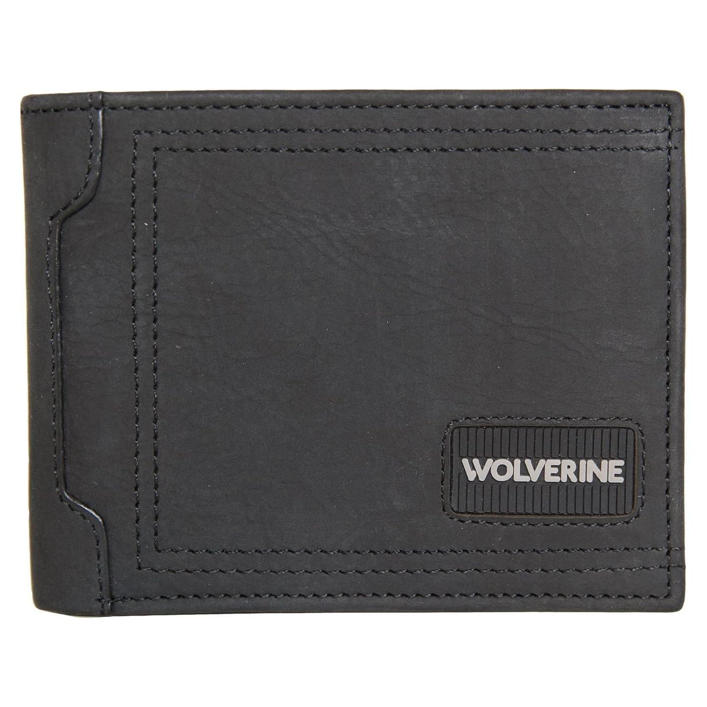 Cartera Bifold de Cuero Wolverine Marquette con RFID - Negro