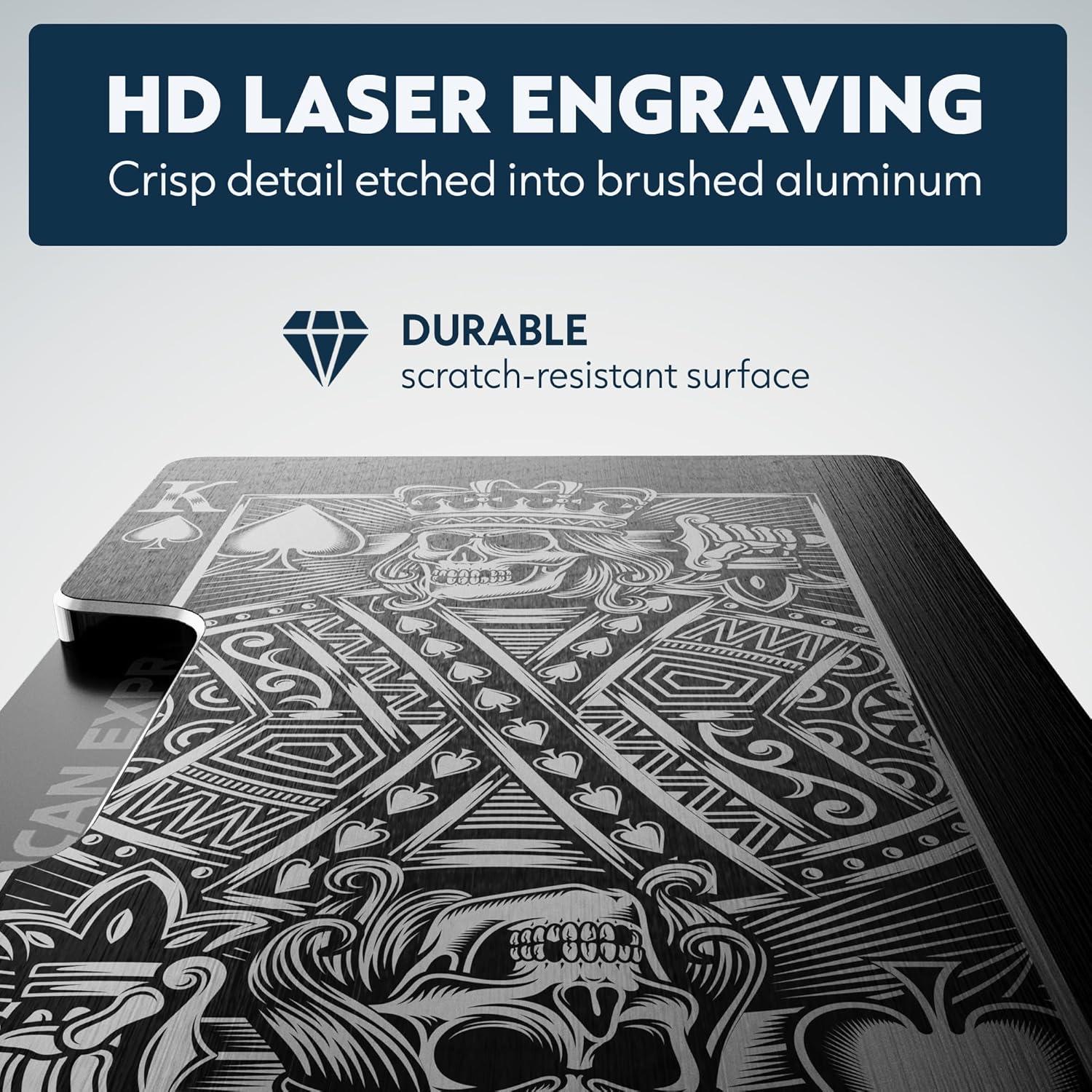 Billetera Minimalista de Aluminio RFID para Hombres - Clip de Dinero y Soporte de Tarjetas