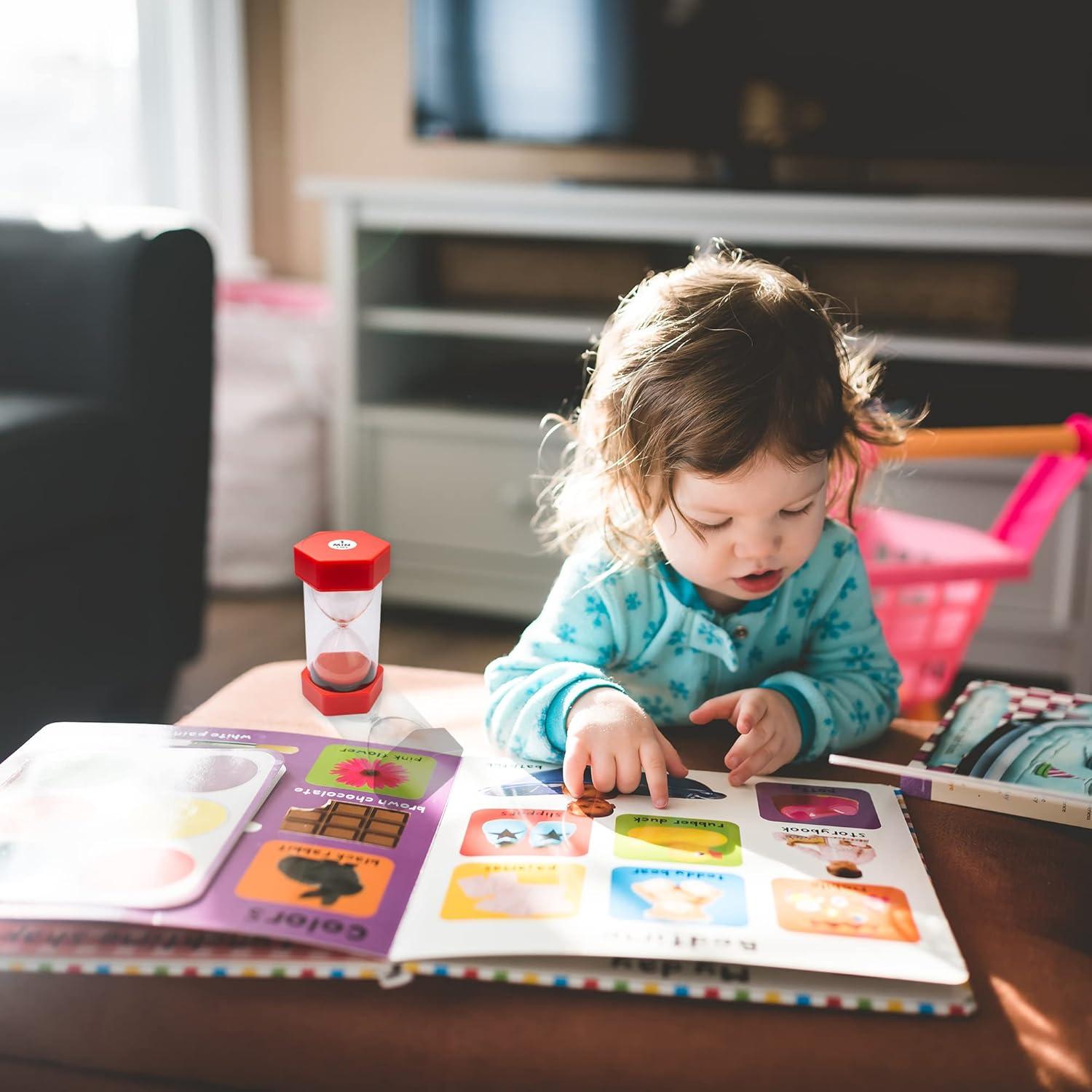 Reloj de Arena Grande TeacherFav 1 Minuto Rojo 16 cm