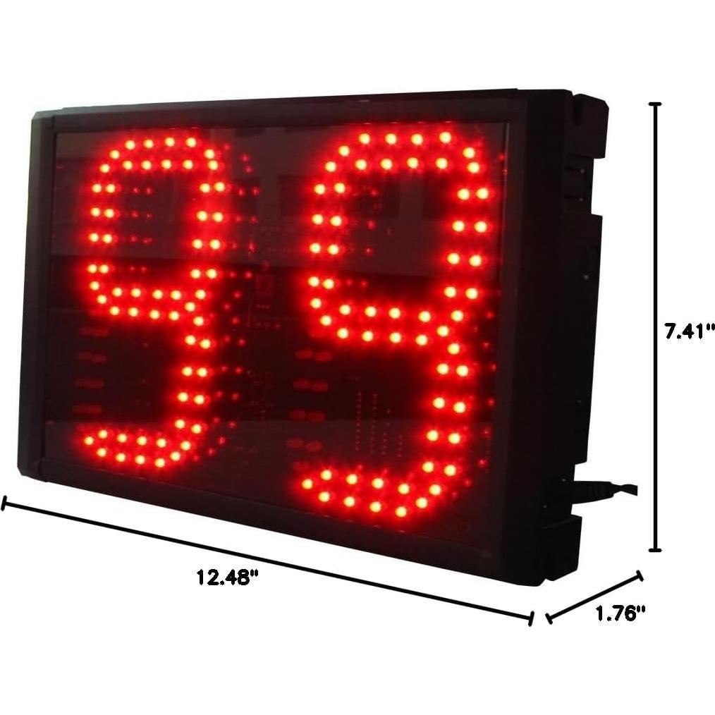 Temporizador LED AZOOU 99 Segundos Rojo Aluminio