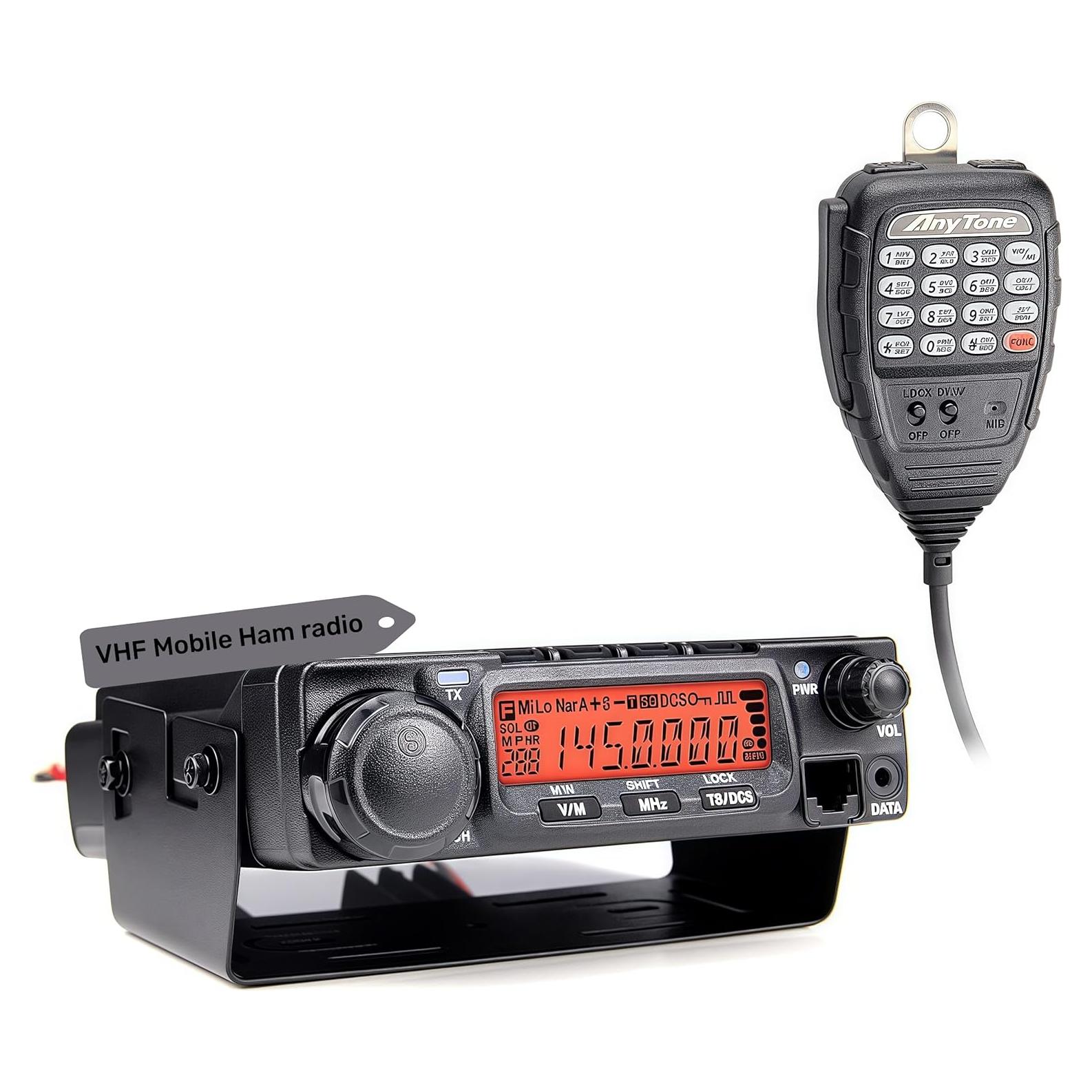 Radio Móvil Ham AnyTone AT-588 70W VHF 512 Canales