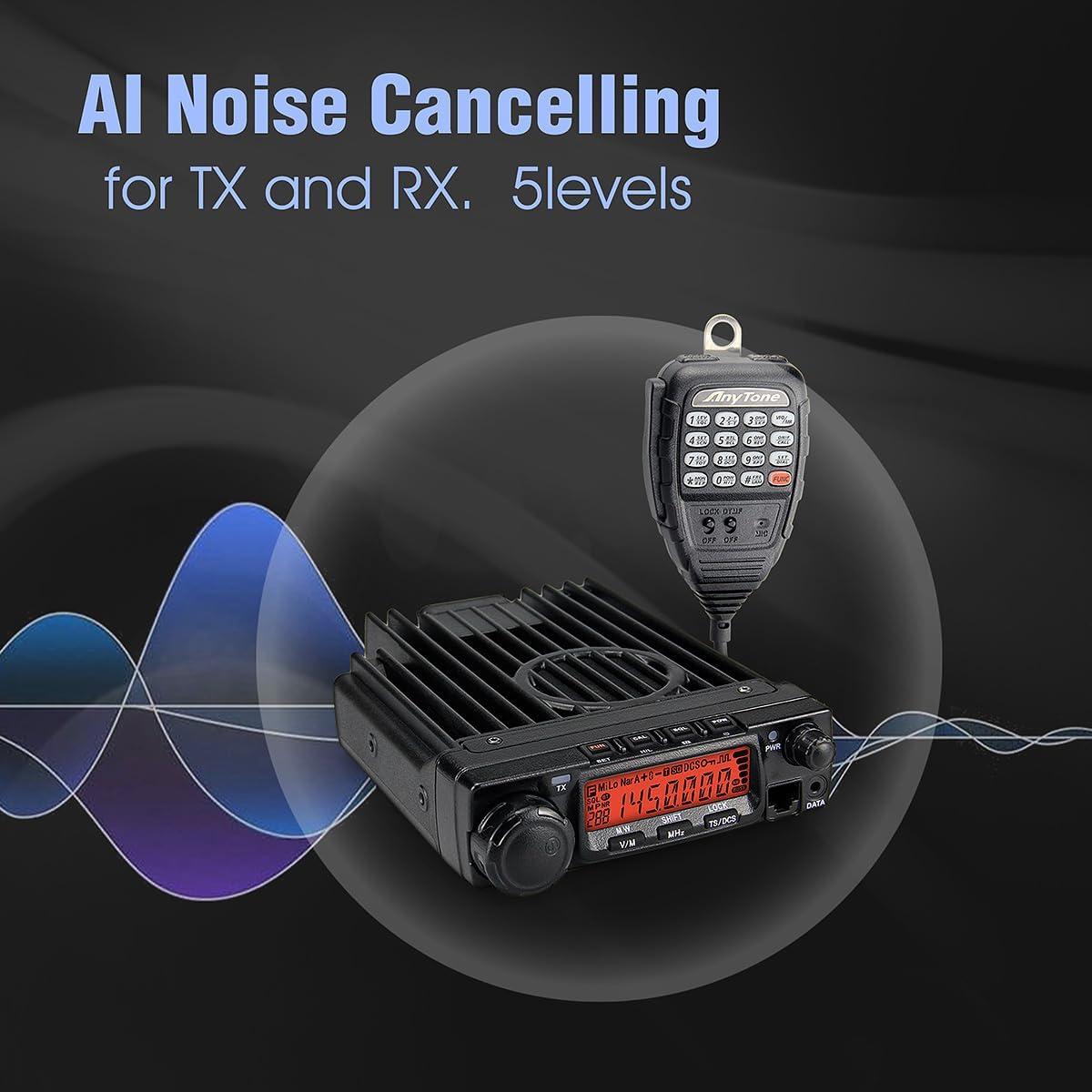 Radio Móvil Ham AnyTone AT-588 70W VHF 512 Canales