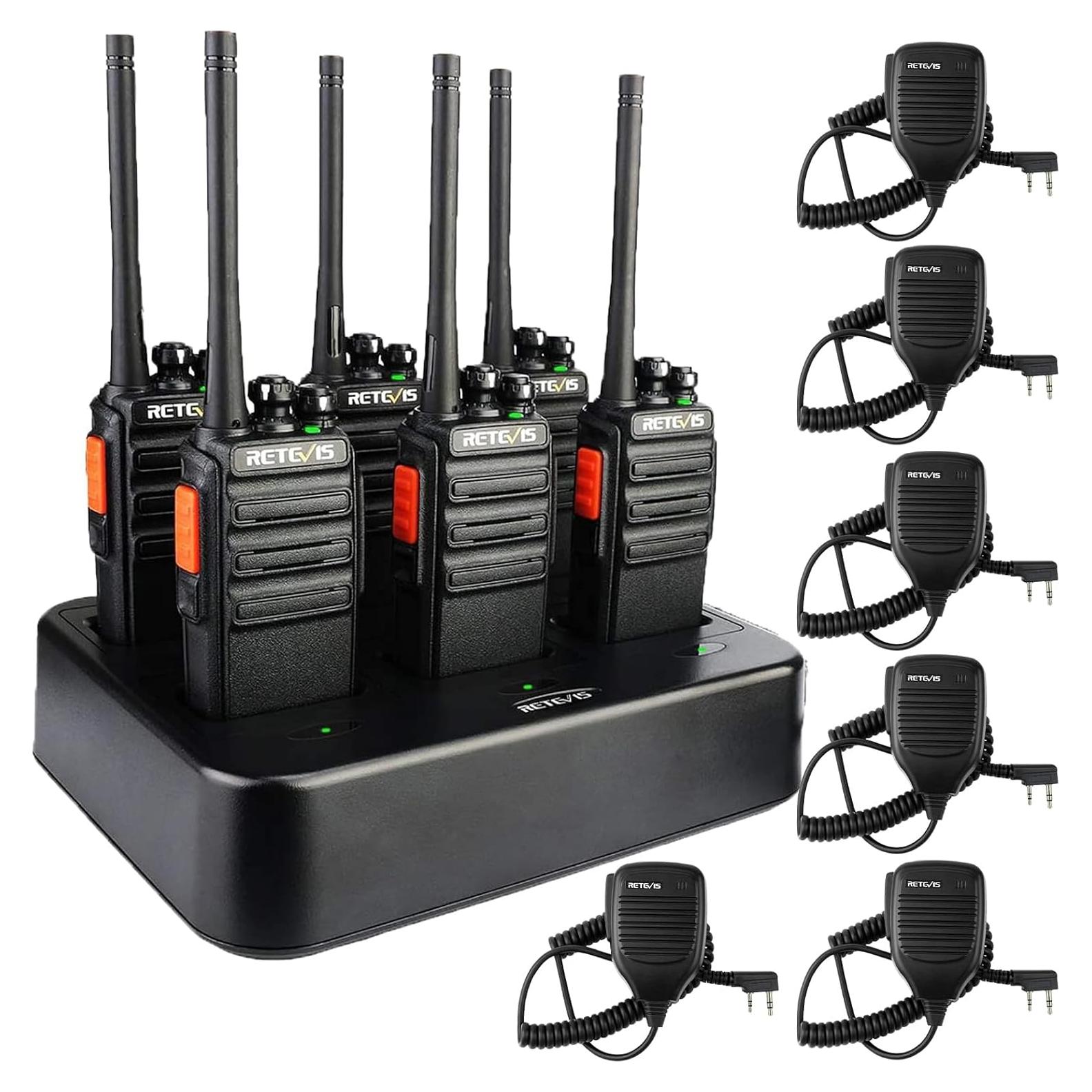 Walkie Talkies Retevis H-777S 6 Unidades con Micrófono