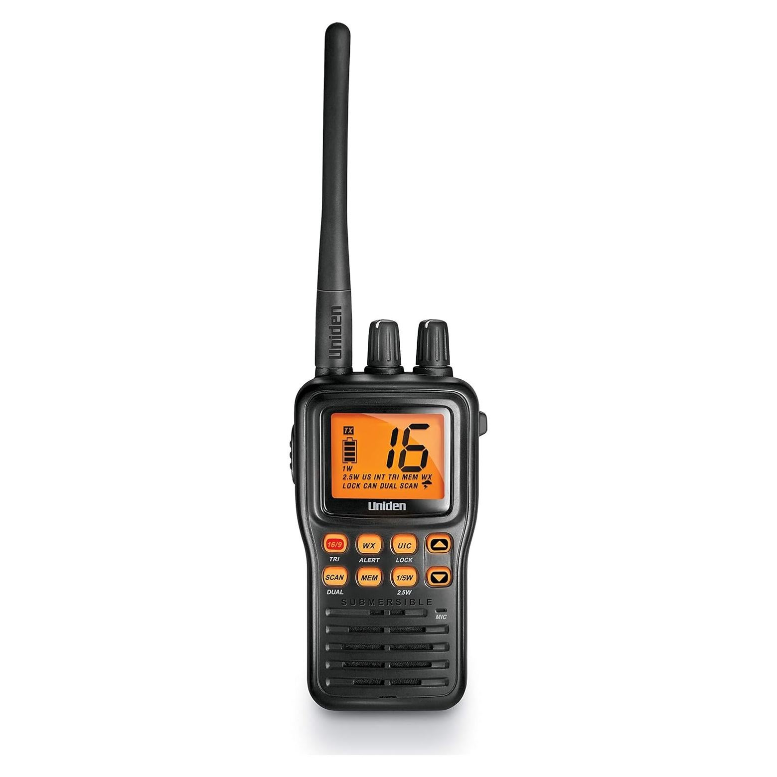 Radio Marina Portátil Uniden MHS75 Sumergible VHF 5W