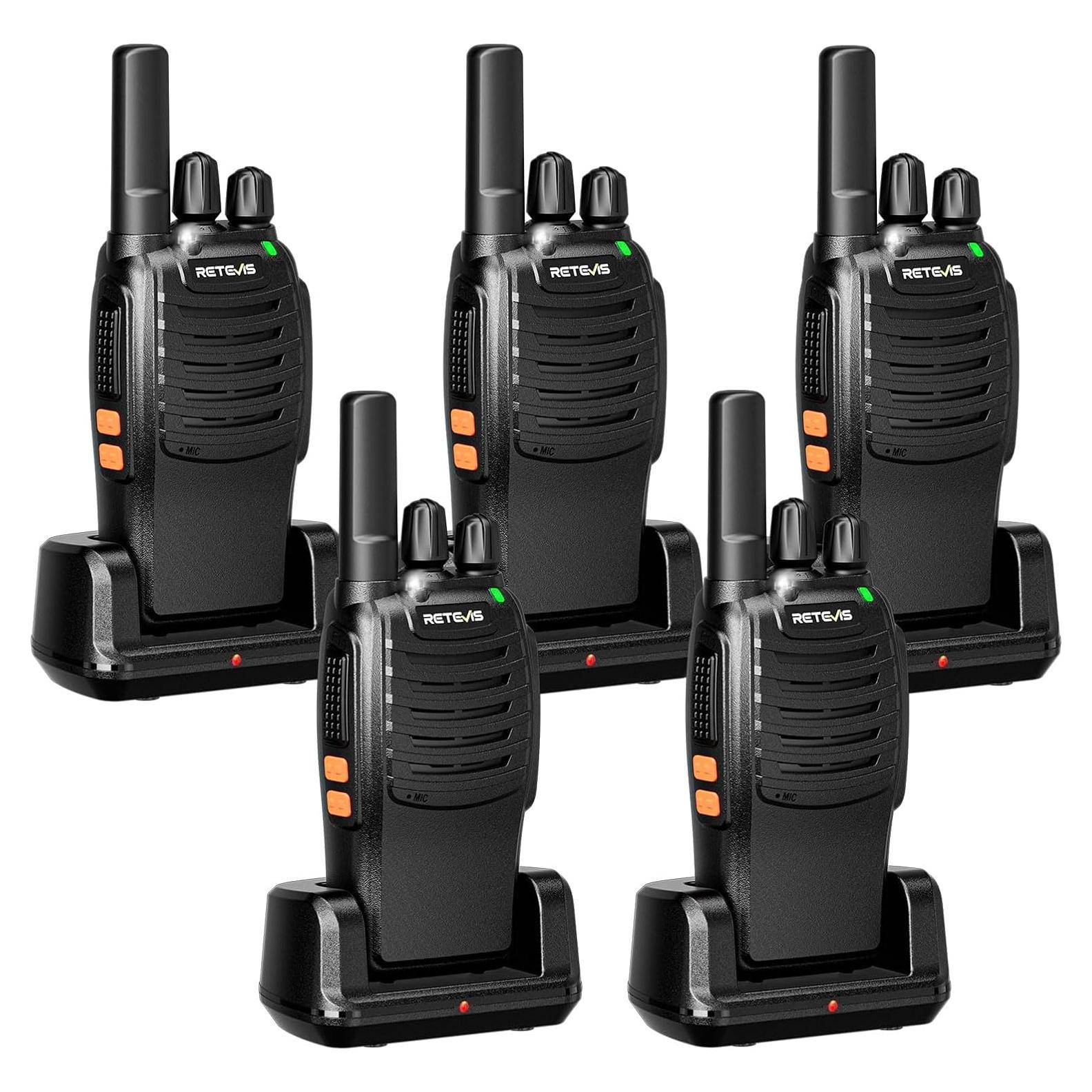 Walkie Talkies Retevis H-777 Portátiles 5 Pack FRS 1000mAh
