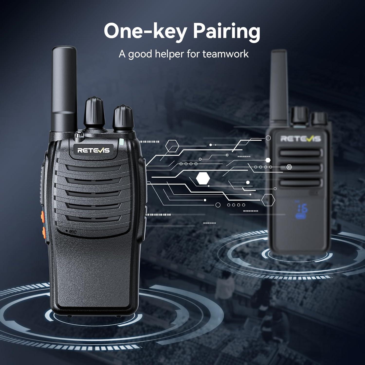 Walkie Talkies Retevis H-777 Portátiles 5 Pack FRS 1000mAh