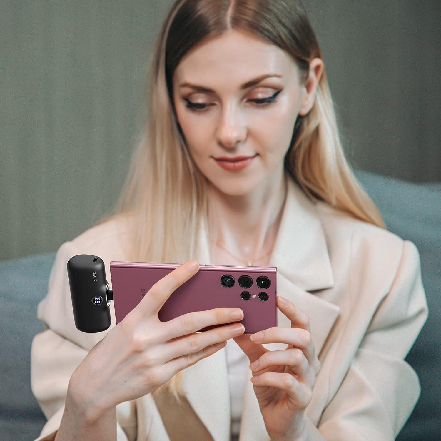 Cargador Portátil iWALK 4800mAh con Pantalla Digital y Diseño Brillante