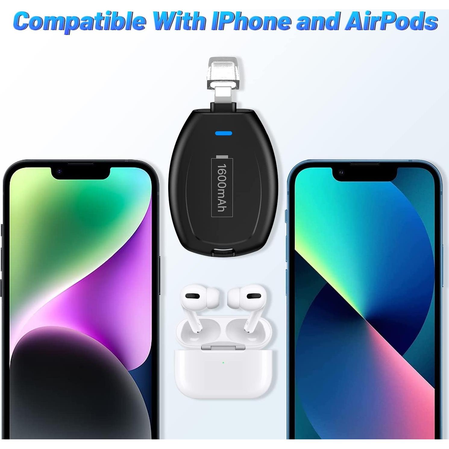 Cargador Portátil Mini Llavero SHENMZ para iPhone - Emergencia