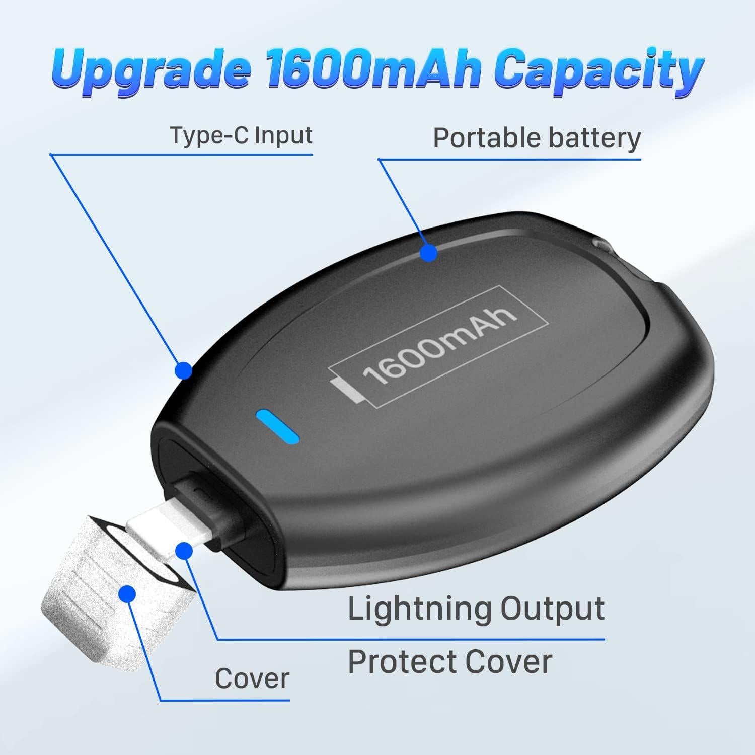 Cargador Portátil Mini Llavero SHENMZ para iPhone - Emergencia