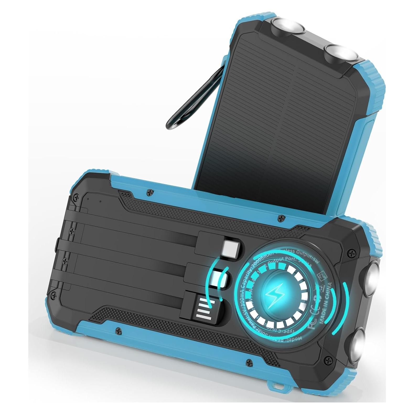 Banco de Energía Solar 20000mAh Shenzhen PS31H Carga Rápida