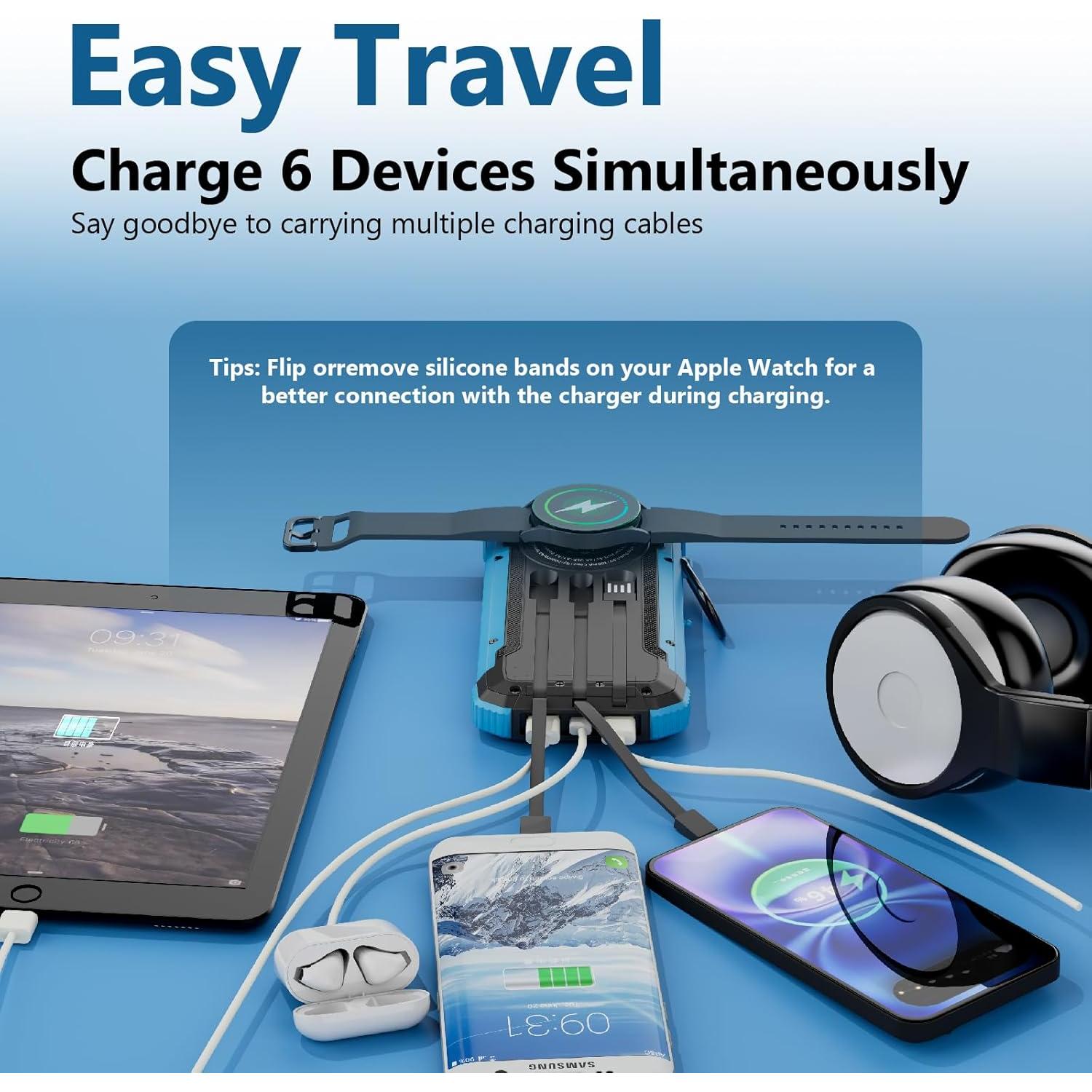 Banco de Energía Solar 20000mAh Shenzhen PS31H Carga Rápida