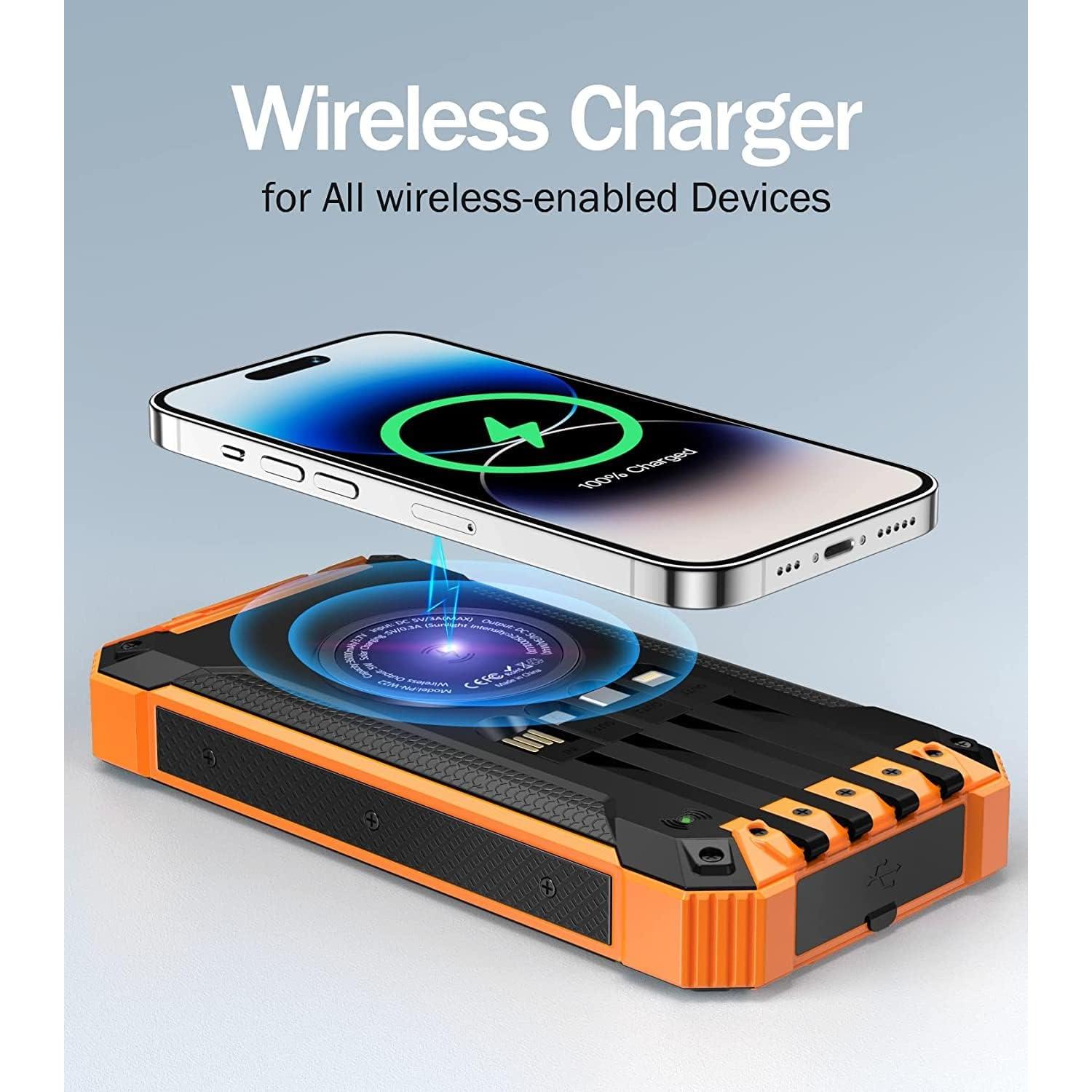 Banco de Energía Solar 36000mAh Shenzhen PN-W22 Inalámbrico