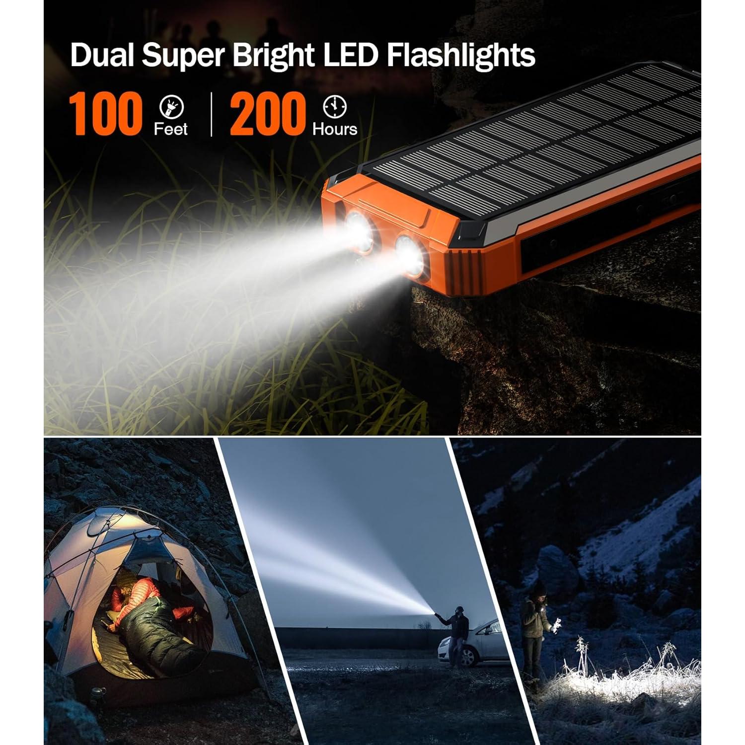 Banco de Energía Solar 36000mAh Shenzhen PN-W22 Inalámbrico