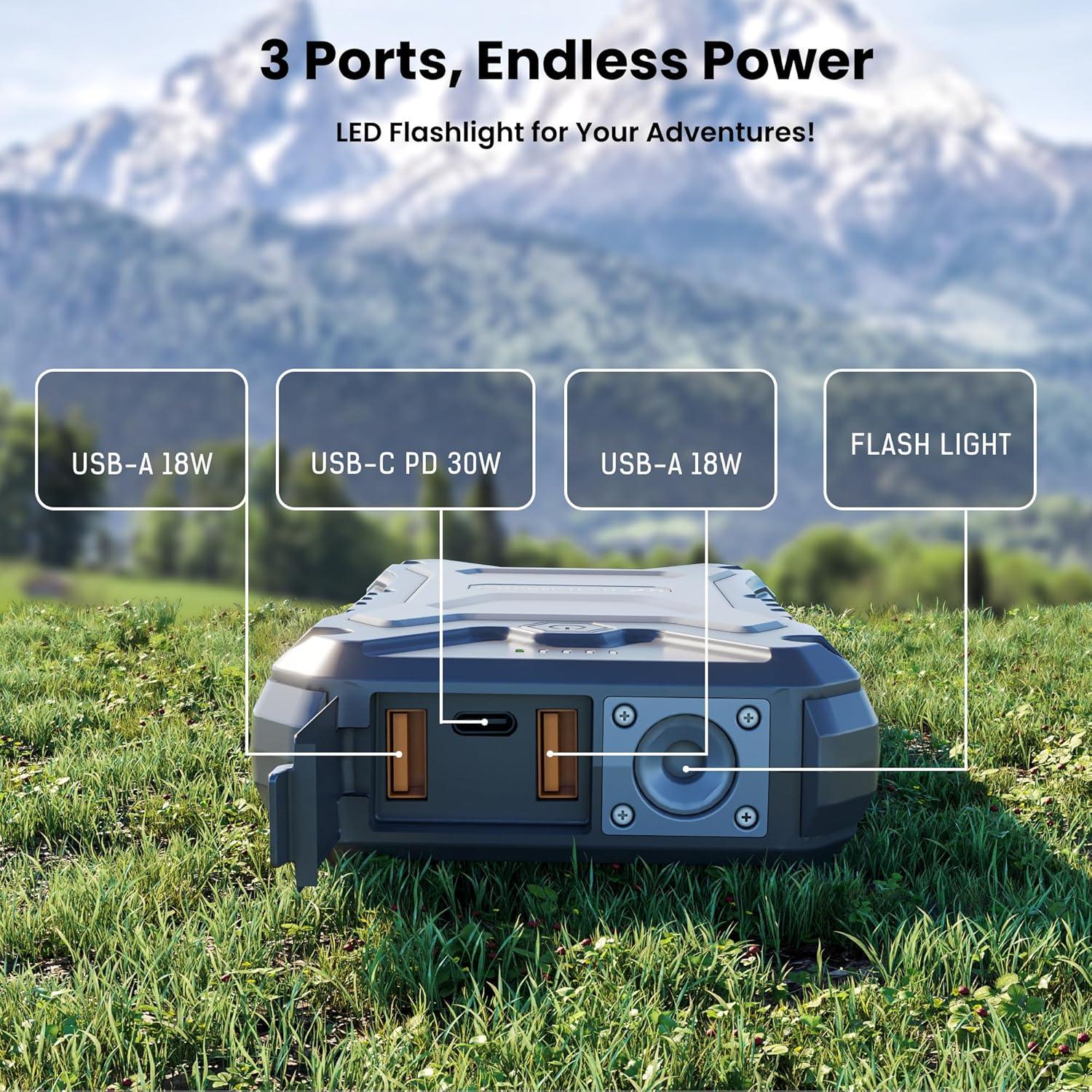 Cargador Portátil 20000mAh TSBar Resistente IP66 30W USB-C