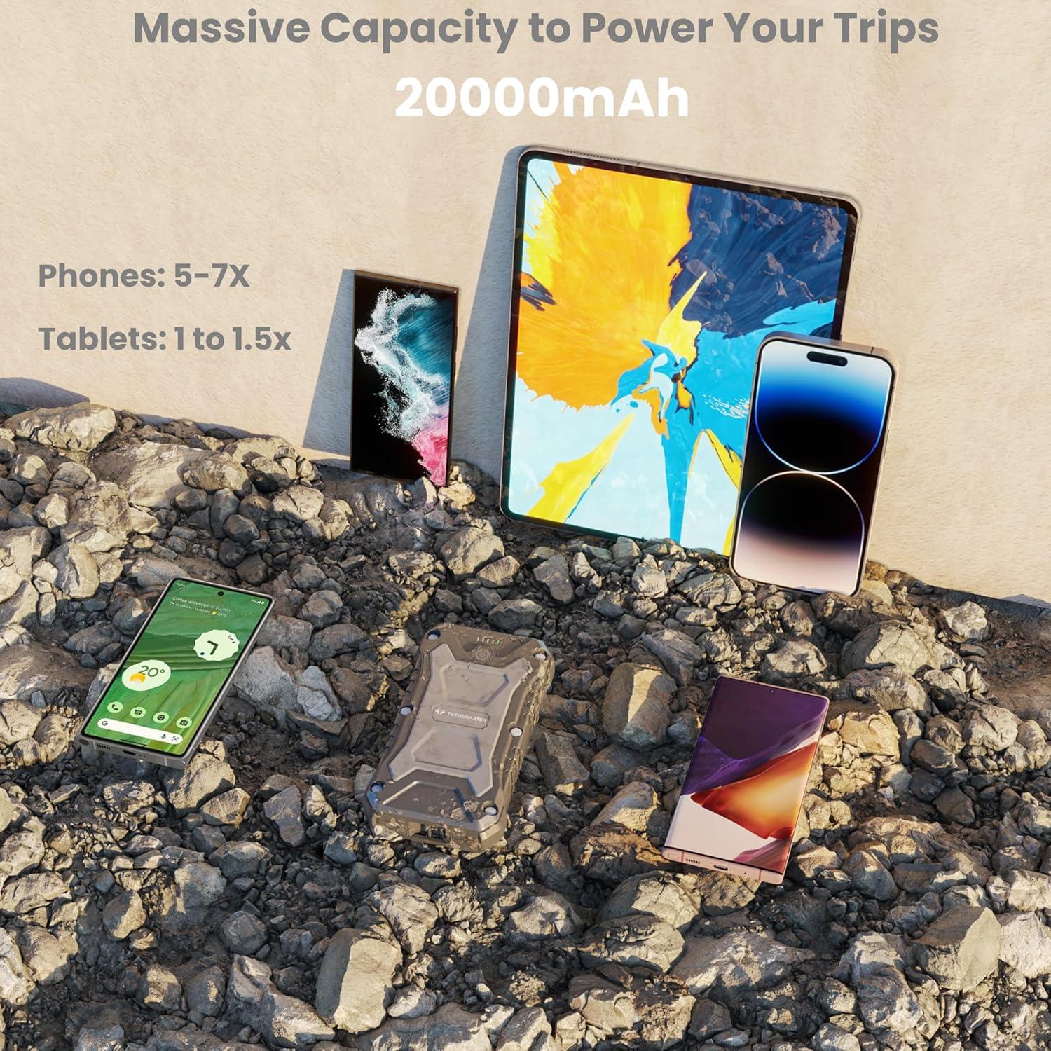 Cargador Portátil 20000mAh TSBar Resistente IP66 30W USB-C