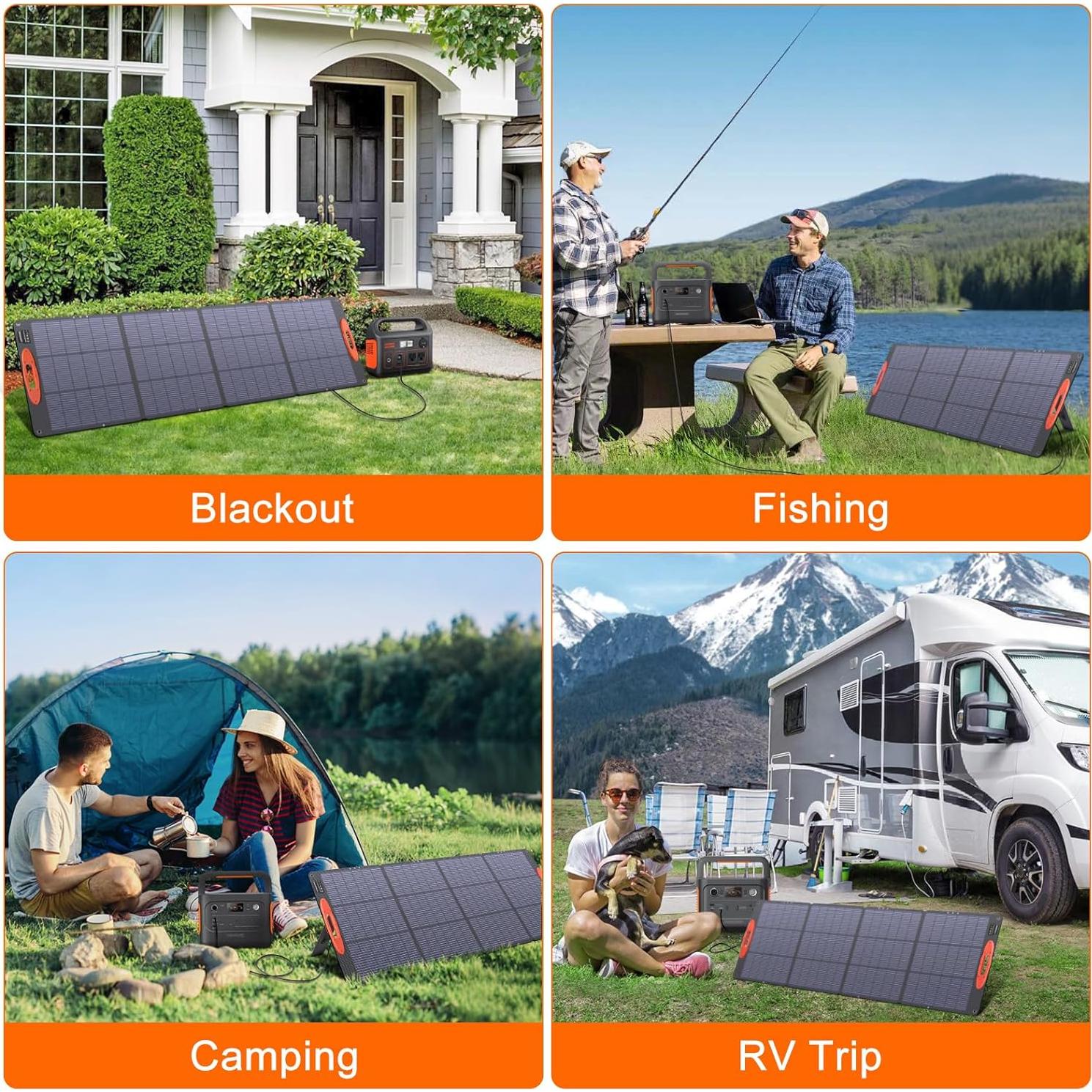 Panel Solar Plegable SOKIOVOLA 200W Alta Eficiencia IP68