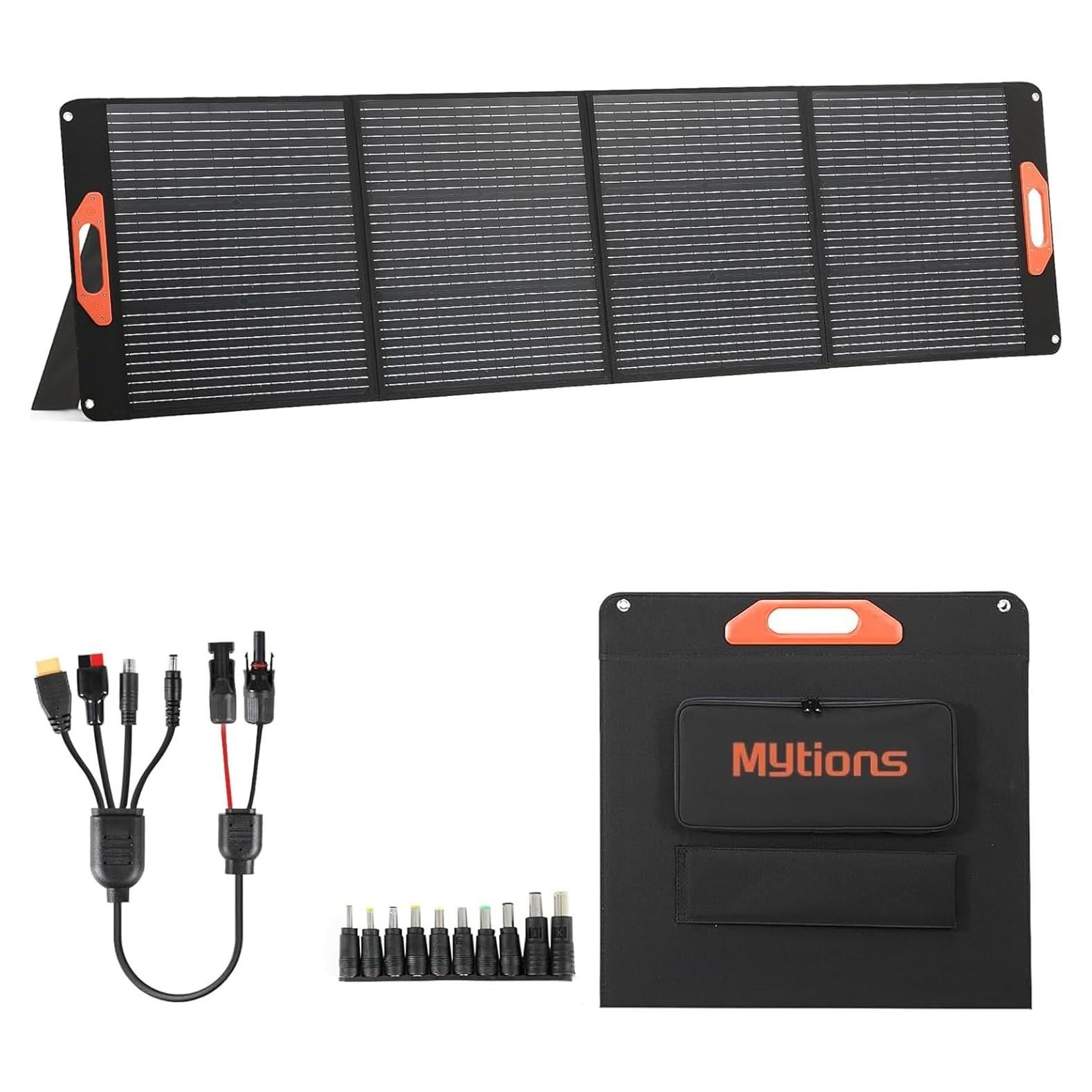 Panel Solar Portátil Mytions 200W Alta Eficiencia Camping