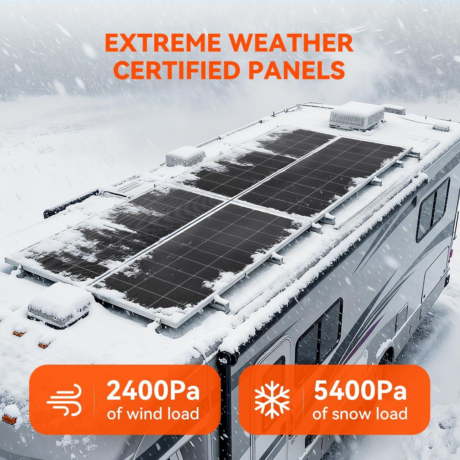 Módulo Solar Monocristalino RICH SOLAR 200W 12V Alta Eficiencia