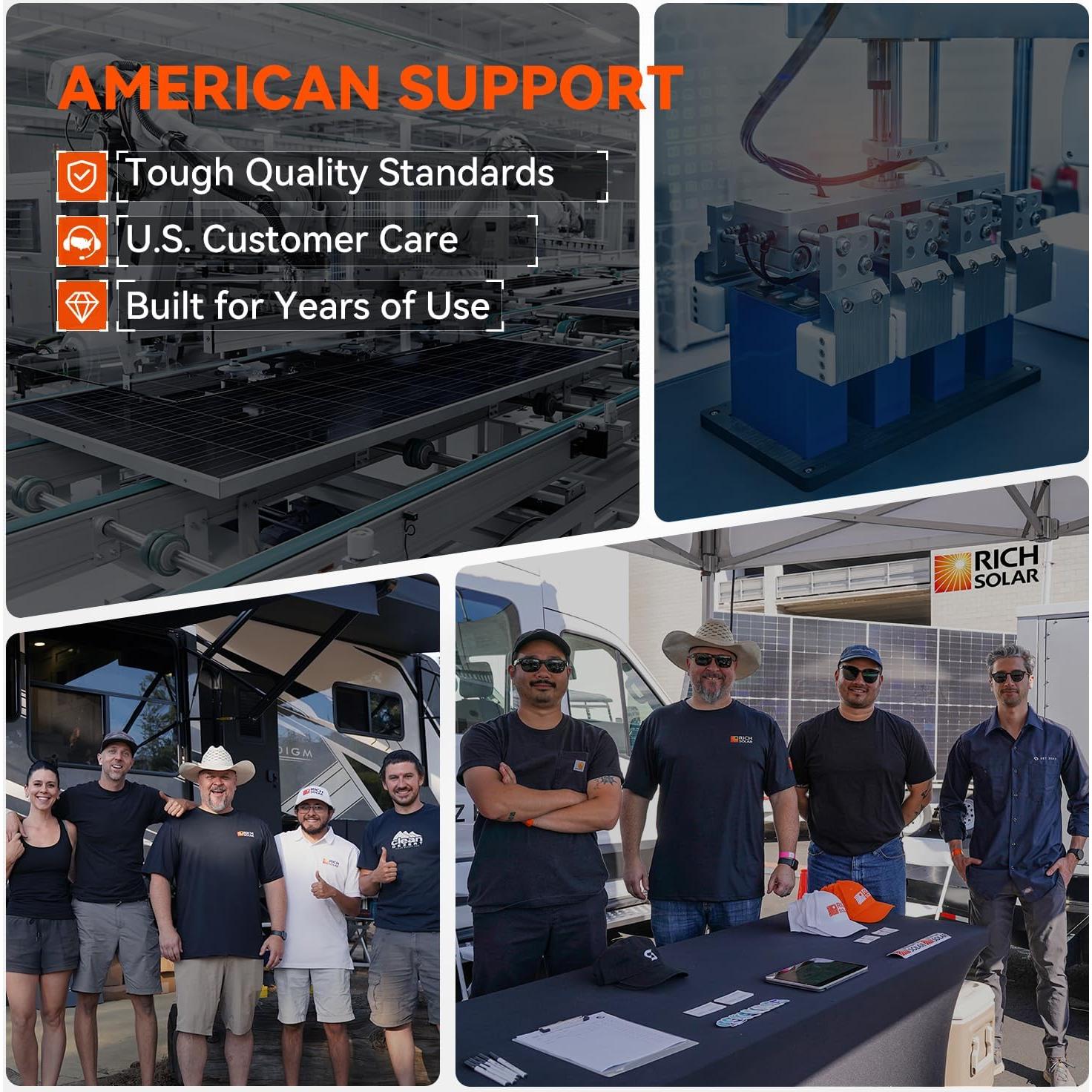 Módulo Solar Monocristalino RICH SOLAR 200W 12V Alta Eficiencia