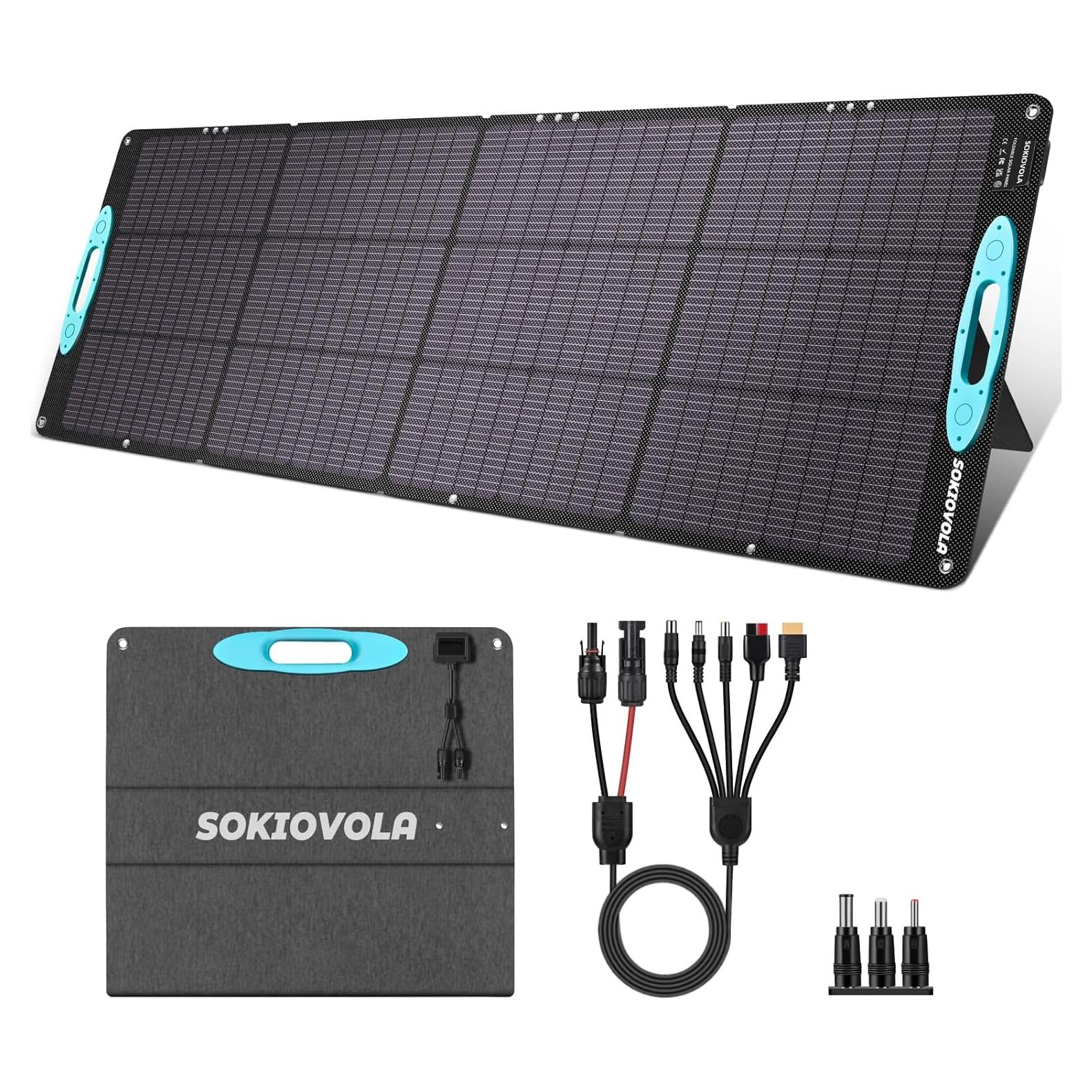 Panel Solar Plegable SOKIOVOLA 200W Monocristalino IP68