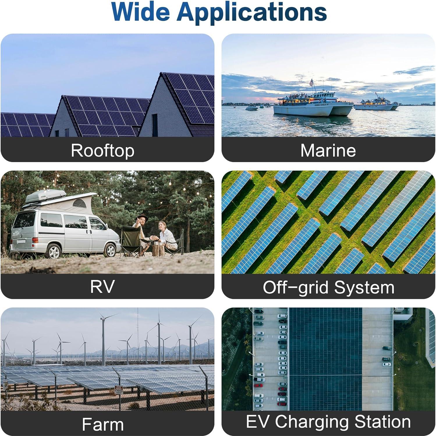 Panel Solar Monocristalino N-Type 200W Xilanseek Alta Eficiencia