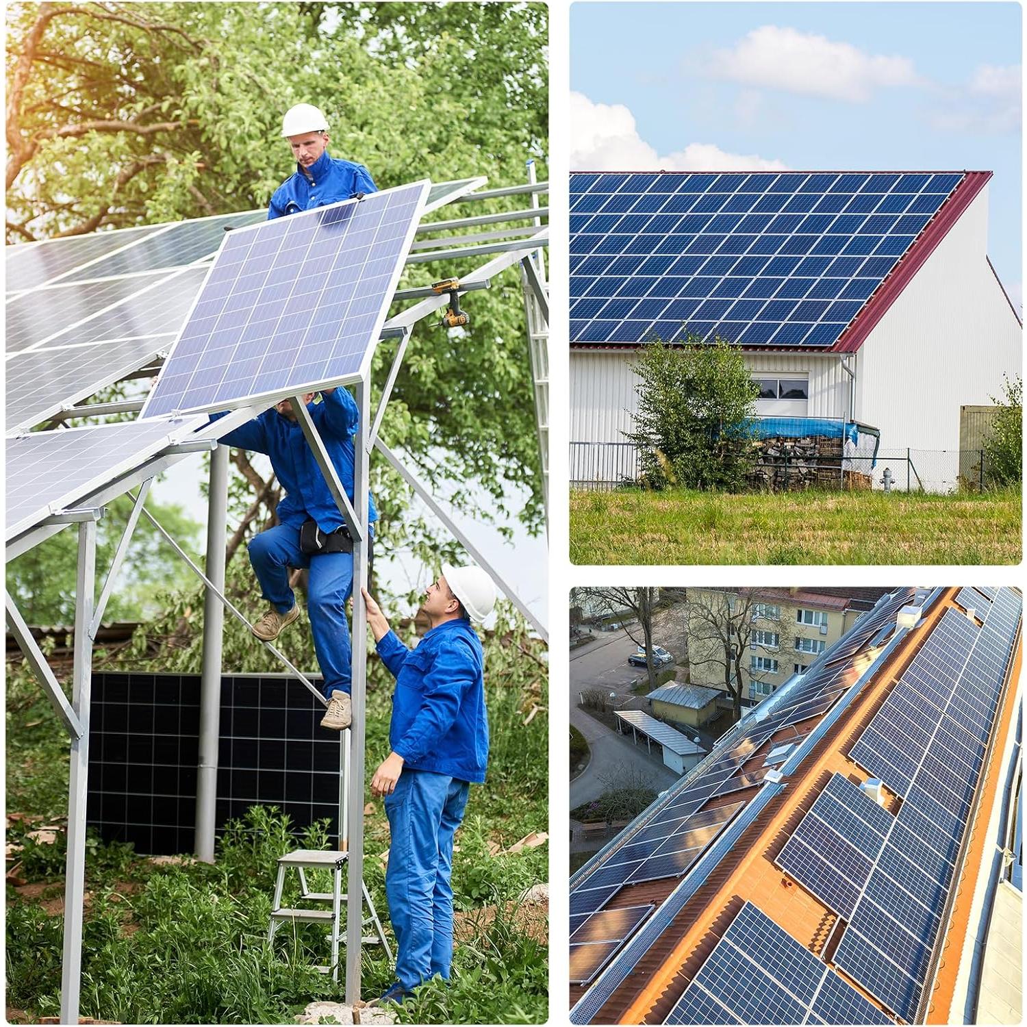 Kit Solar 200W WERCHTAY Bifacial con Controlador 30A