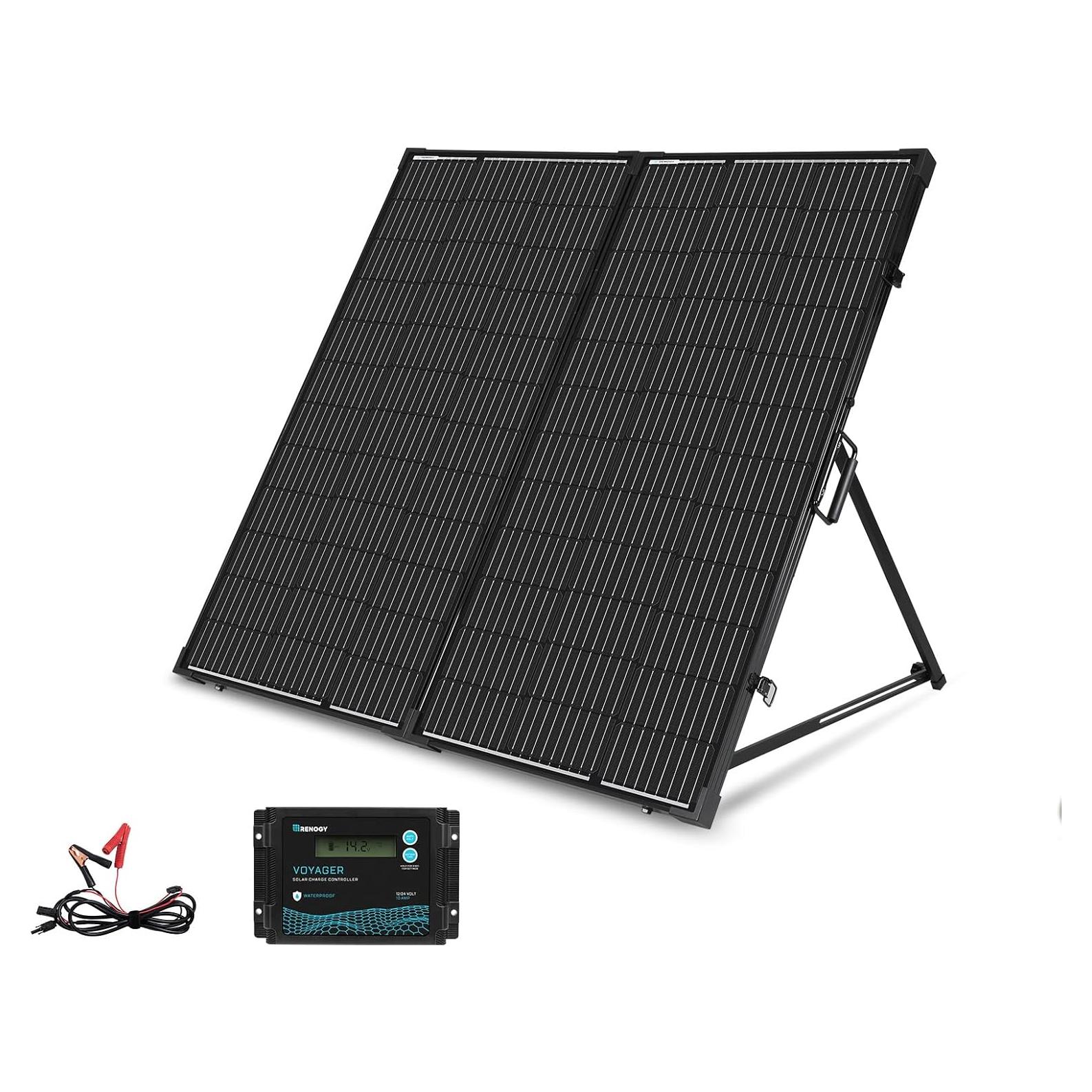 Maleta Solar Portátil Renogy 200W 12V con Controlador 20A