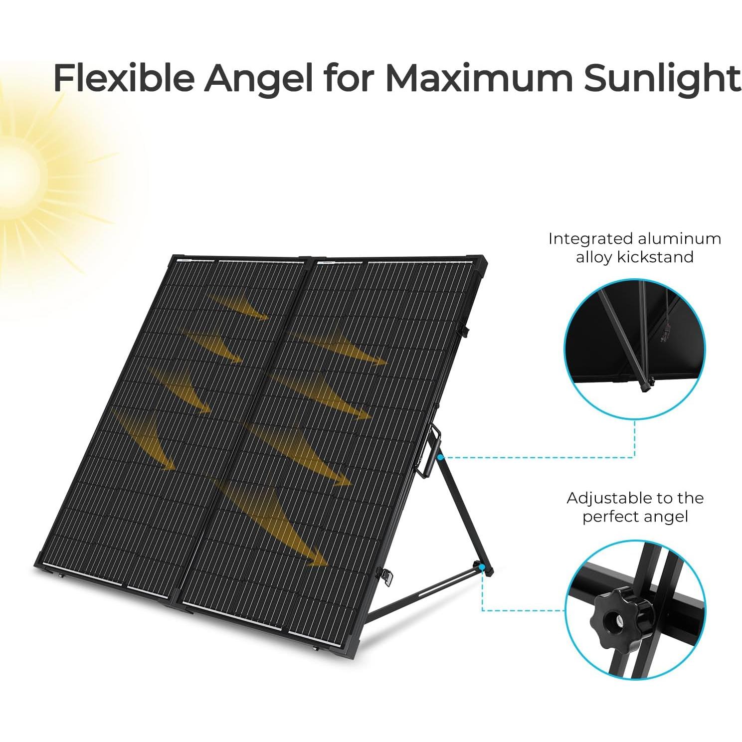 Maleta Solar Portátil Renogy 200W 12V con Controlador 20A