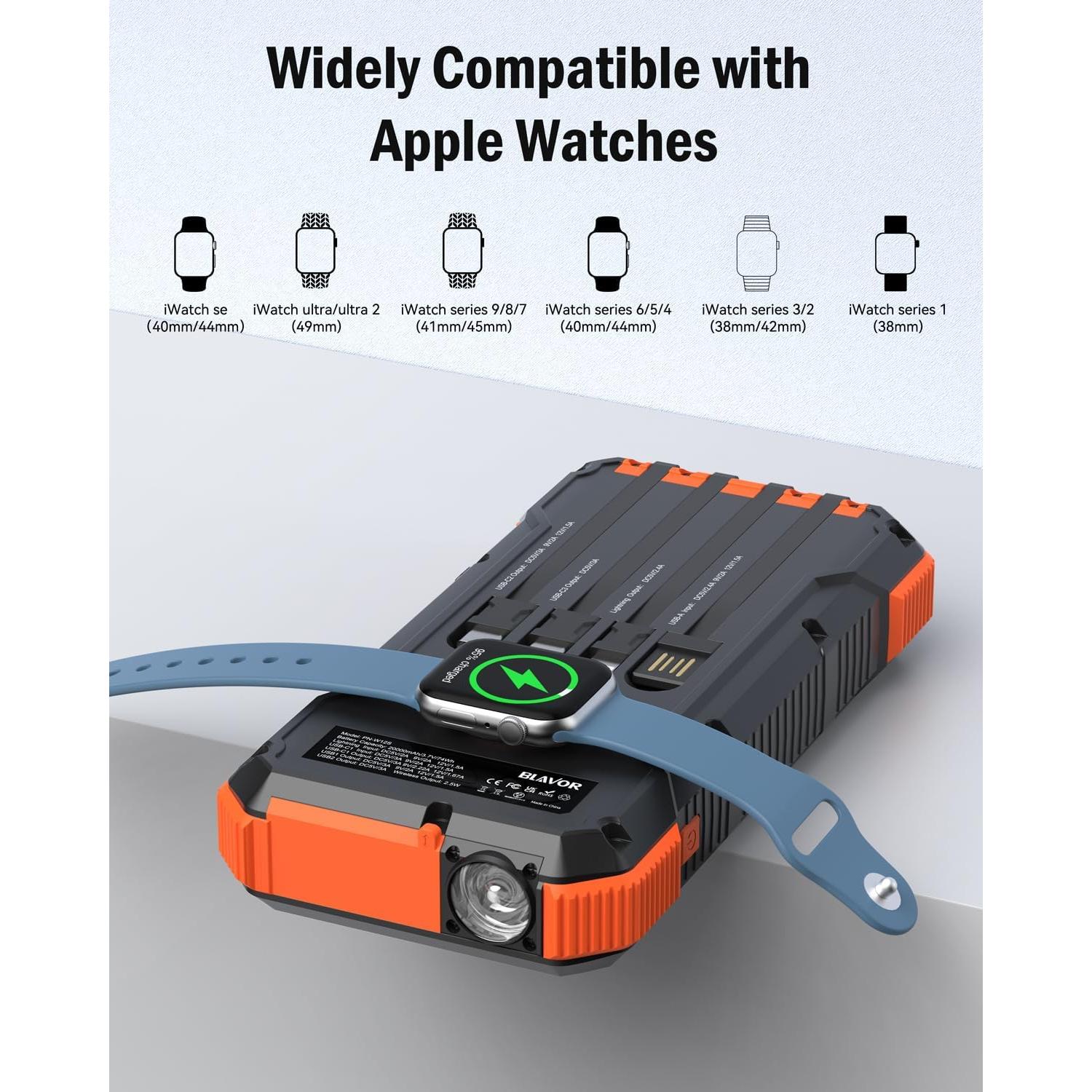 Cargador Solar Power Bank 10,000mAh BLAVOR Carga Rápida 20W