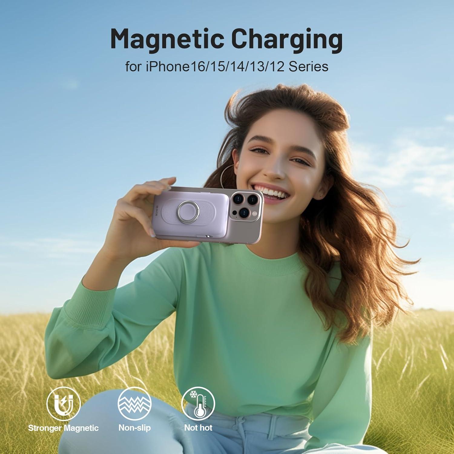 Banco de Energía Solar 20000mAh BLAVOR Cargador Portátil USB-C