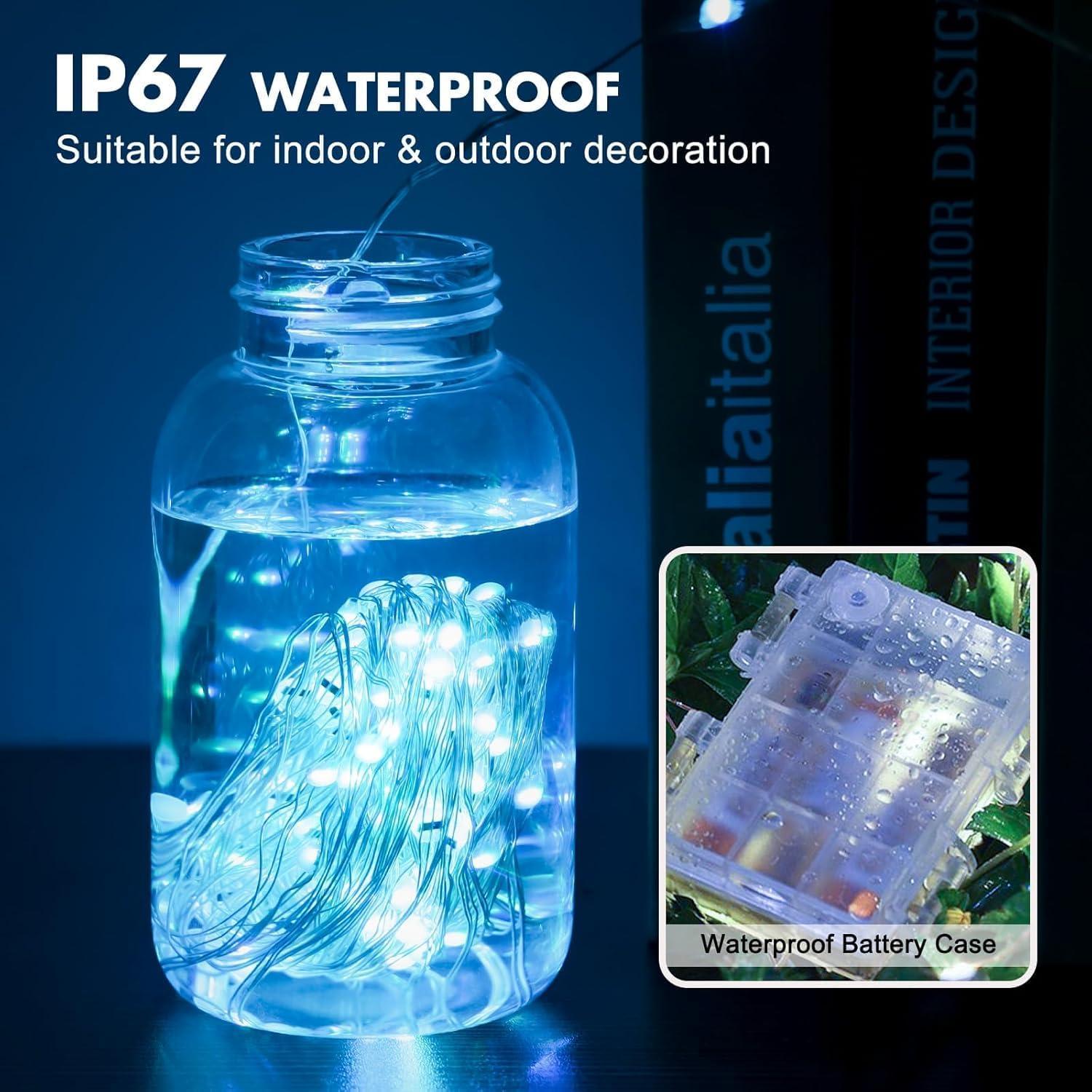 Cadena de Luces LED RGB 12m Hoofun con Control Remoto