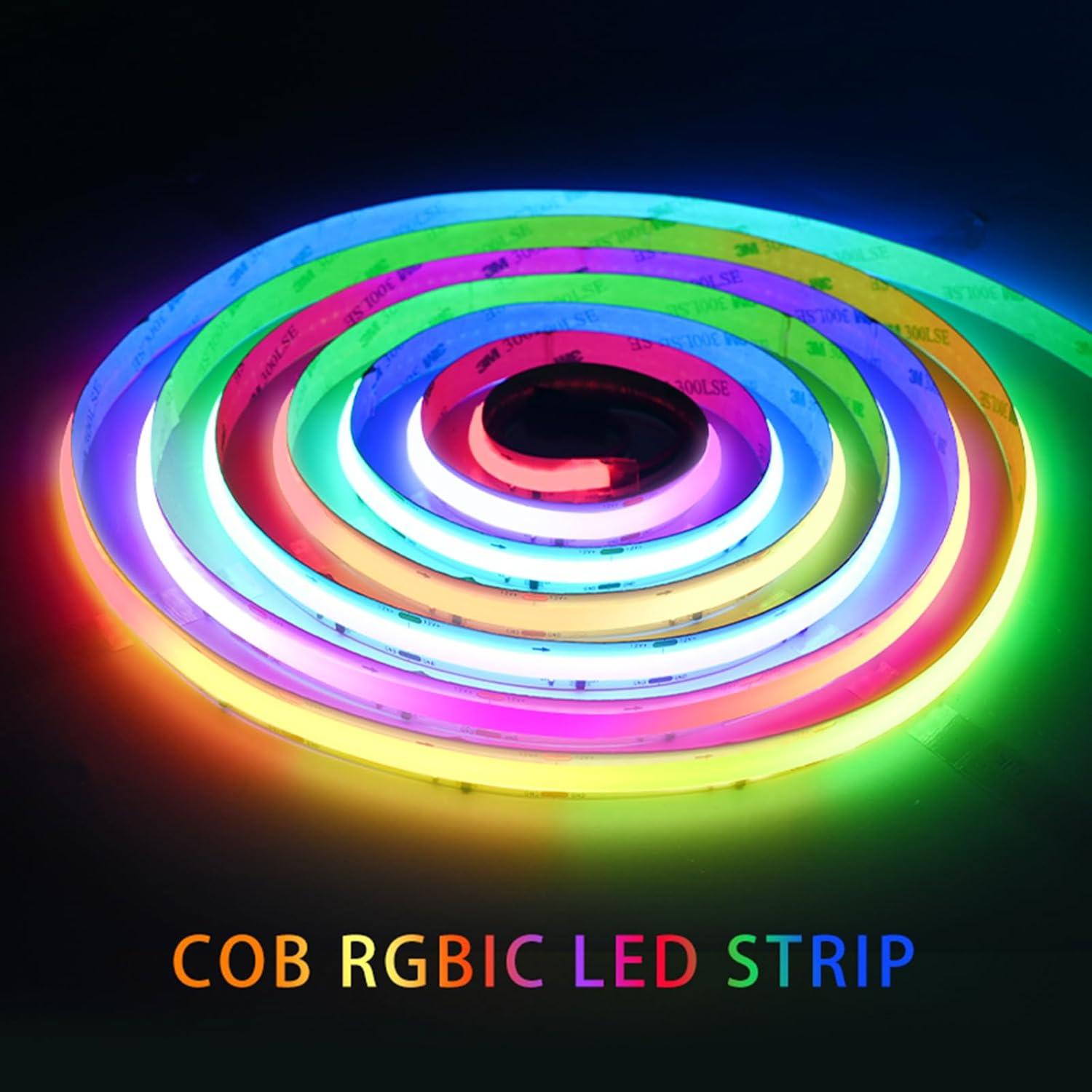 Tira LED RGB COB TUNICHX 5m 720 LEDs/m Luz Regulable