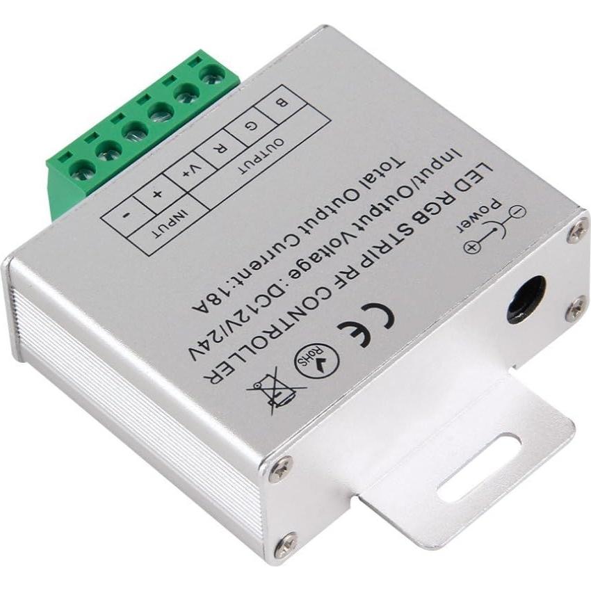 Controlador LED RGB 12V-24V 18A Minbow con Control Remoto