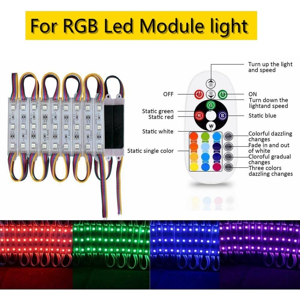 Controlador LED RGB 12V-24V 18A Minbow con Control Remoto