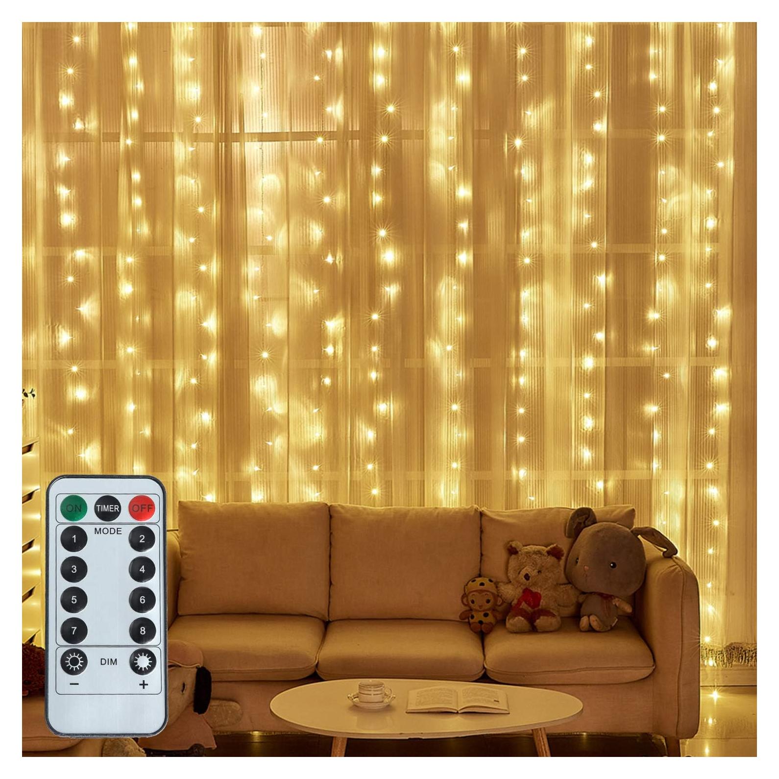 Luz de Cadena LED 300 Luces 3x3m JMTGNSEP USB Decorativa