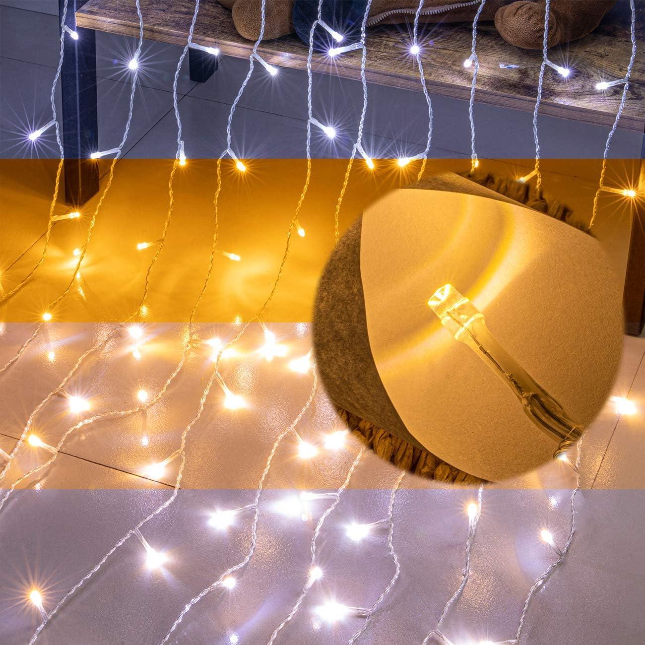 Cortina de Luces LED 300 AWQ 2.0m x 3.0m con Control Remoto