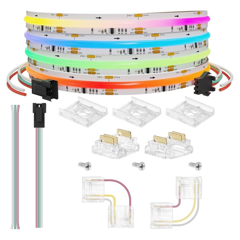 Tira LED COB RGB IC WS2811 2M 720LED/m DC24V Flexible