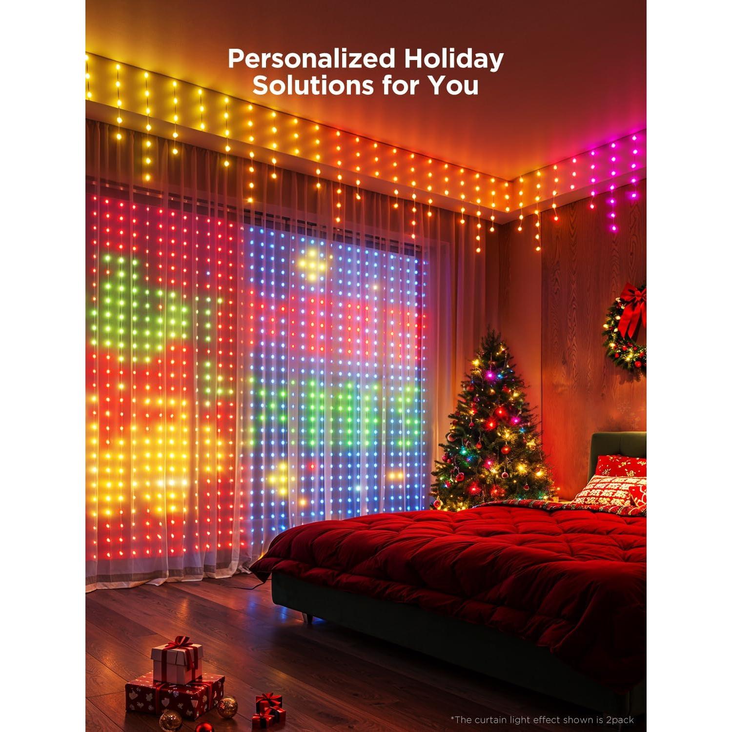 Juego de Luces LED Govee Navidad RGBIC, 3 Tipos, 10.06 m