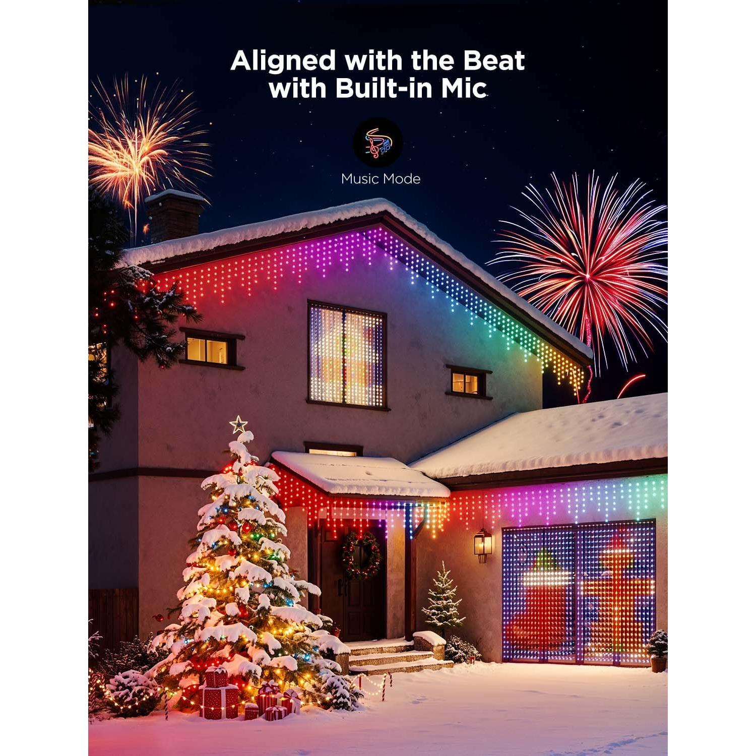 Juego de Luces LED Govee Navidad RGBIC, 3 Tipos, 10.06 m